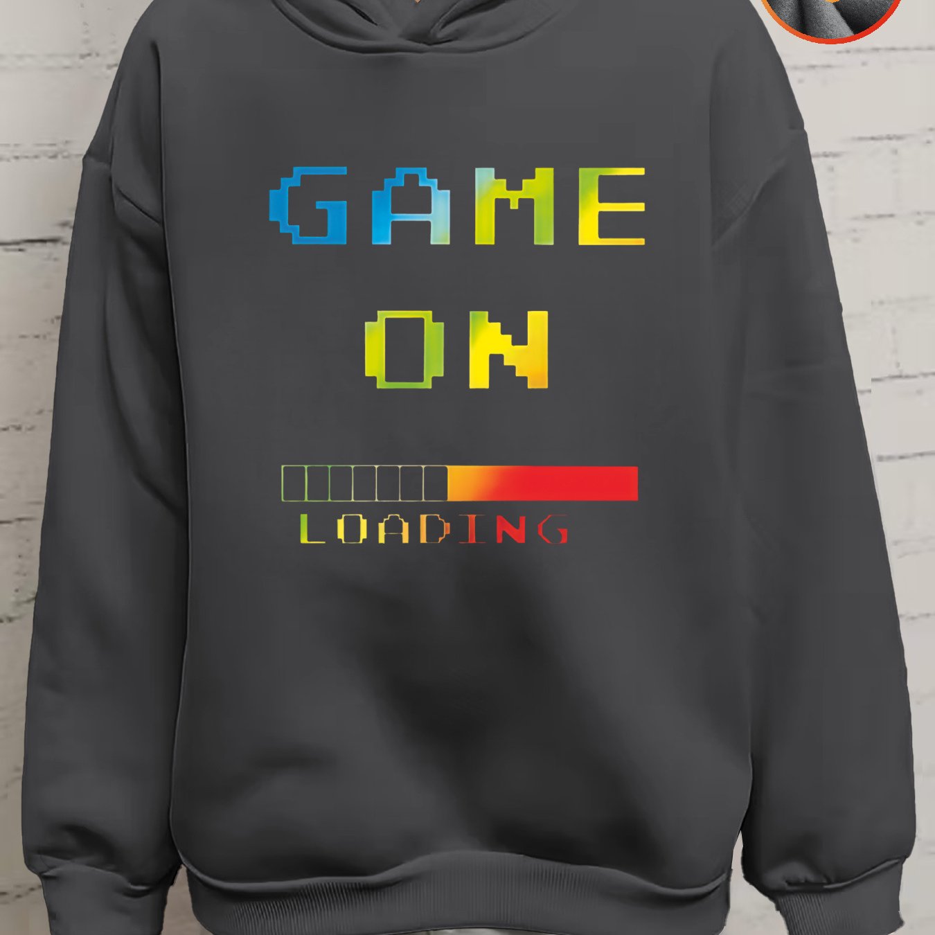 Image of Winter Long Sleeve Hooded Fleece Sweatshirt | , Thickened And Warm, Perfect For Daily Wear Or School, Design, Ideal For Fall/winter, For Teenager