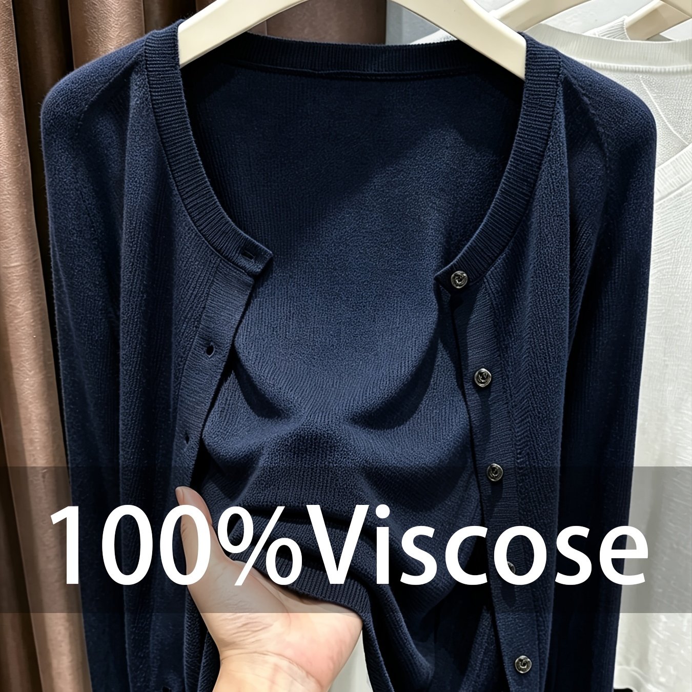 TEMU Cardigan da donna nuovo per quattro , stile da pendolare con , bottoni monopetto, consistenza fine, a costine, maniche lunghe, top versatile per