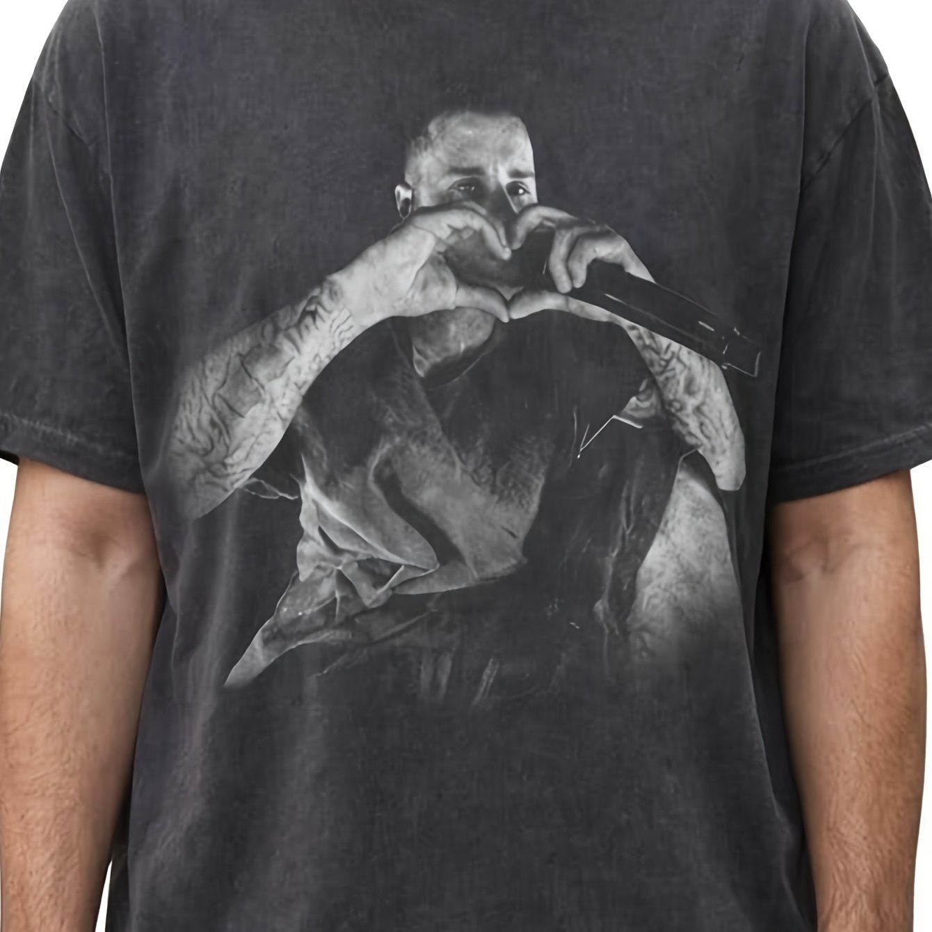 Image of Vintage Heart Sign T-shirt, Festival Gift Shirt Men's Black Tee Soft Perfect For Home|outdoor|gifting|work (birthdays|valentine's Day|mother's Day) Small-3xl Unisex