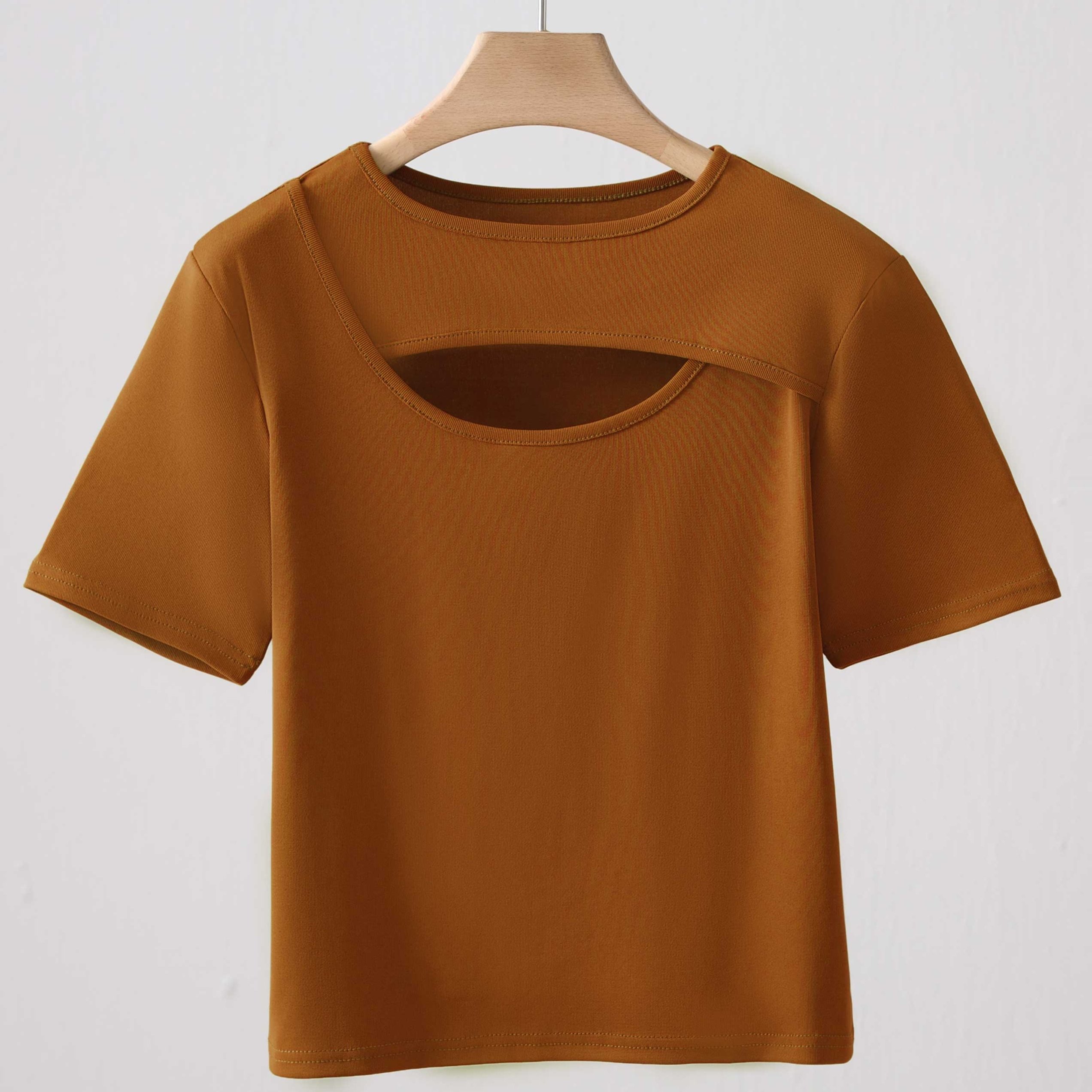 TEMU Korean Sexy Fashion Women's Top Summer Short-sleeved T-shirt