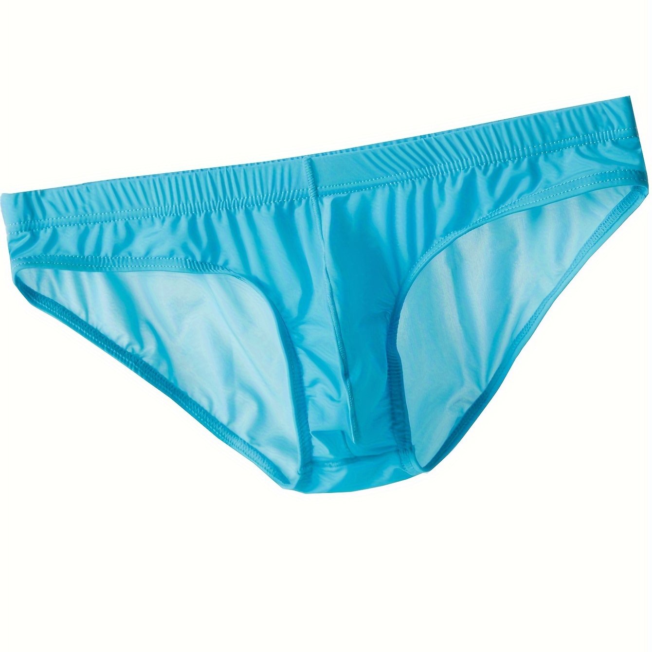 TEMU 1-pc Men' Briefs, Ultra-thin, Elastic, Individual, Fashionable, Low-waist, Breathable, Cool, Trendy, Sports, Comfortable, Slim-fitting Shorts,