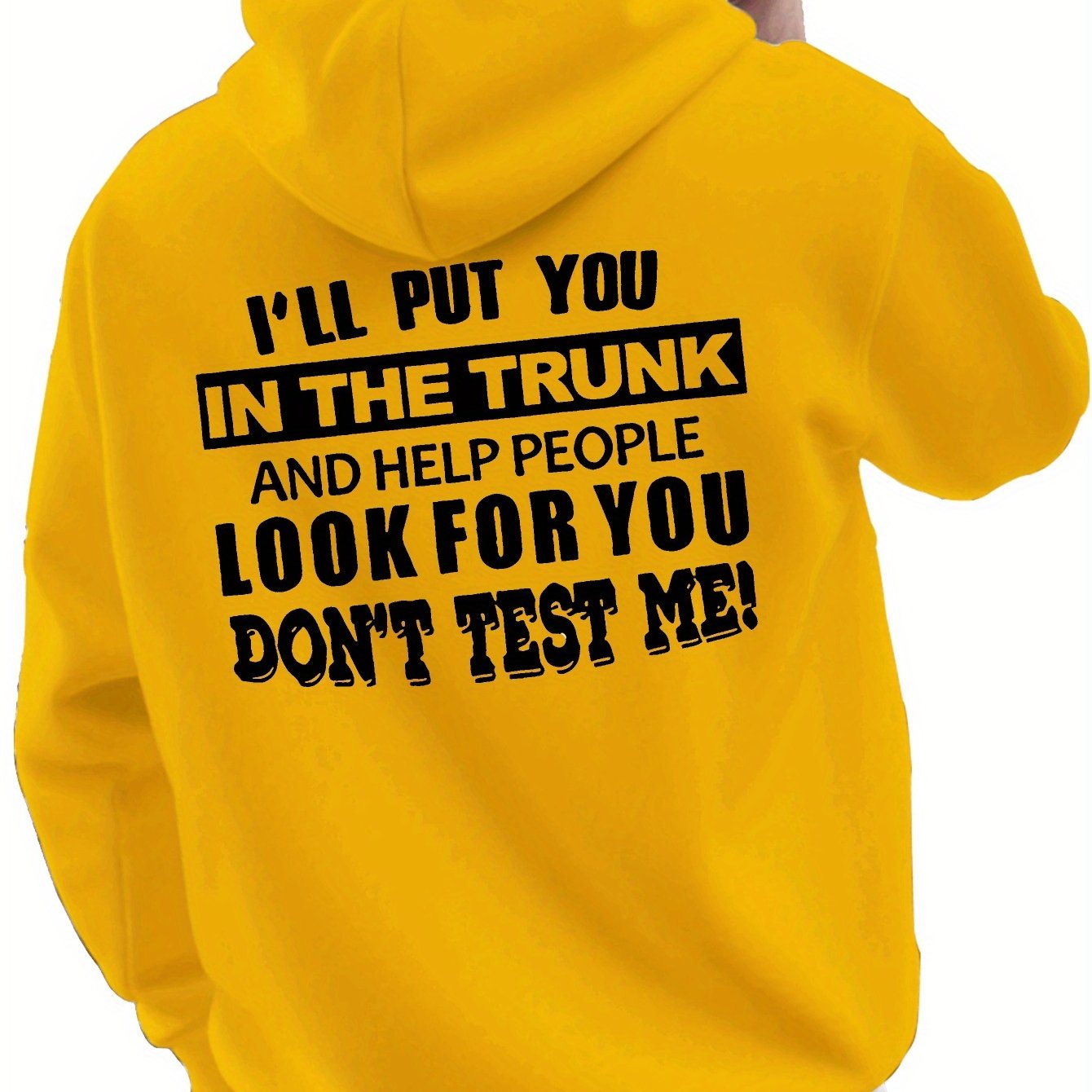 TEMU Search For Size New Fashionable Fall And Winter Back-printed Hoodies And Drawstring Hoodies, Suitable For Casual And Everyday Wear, Making Them