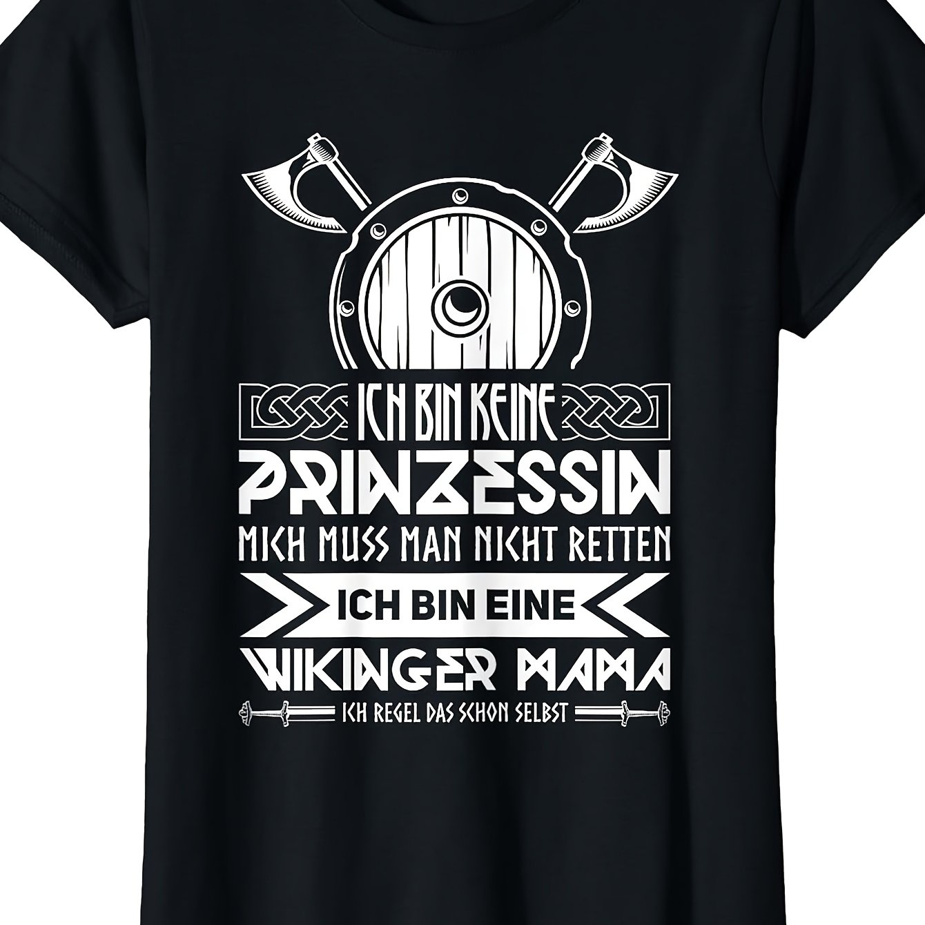Schildmaid Warrior Viking Mum Mythology T-shirt Men's T-shirt Vintage Perfect For Home|gifting|work|outdoor (birthdays|valentine's Day|mother's Day) S To 3xl Unisex
