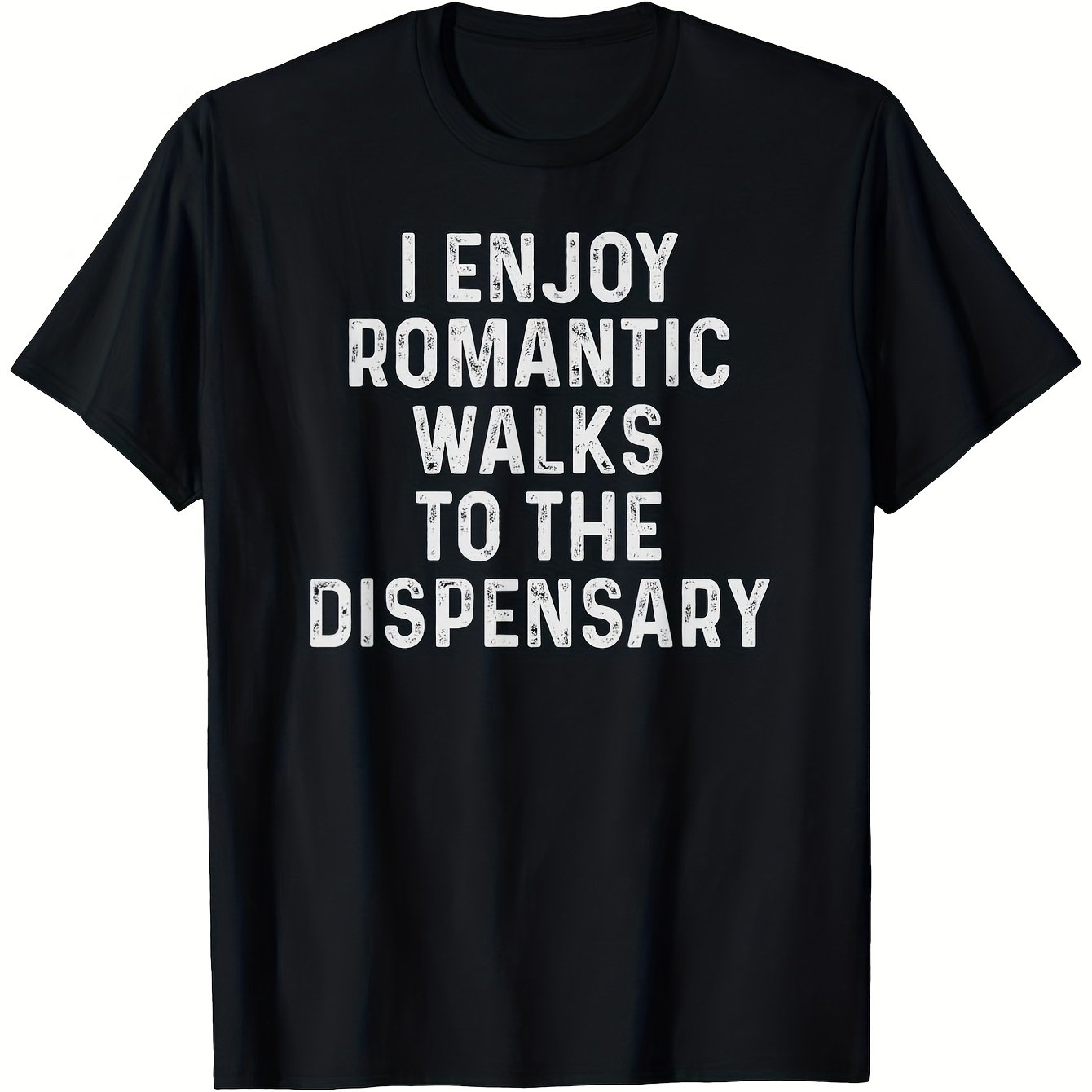 TEMU Funny T-shirt | I Enjoy Romantic To The , Print, Tee, Black With White Text, Regular Fit, Short Sleeve, Round Neck, S Xxxl Sizes, Machine