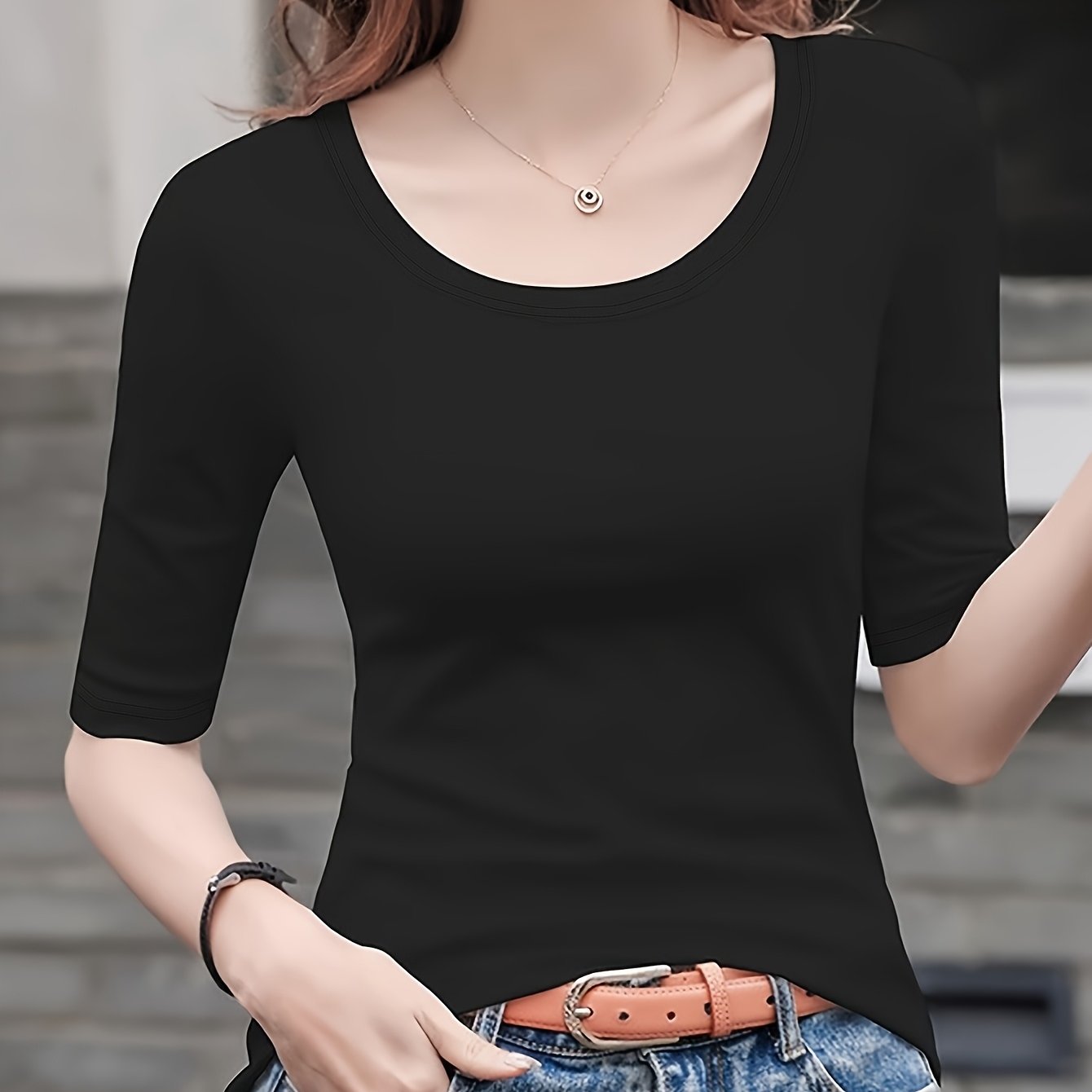 E-shop Frühjahr/Sommer Damenmode Casual Slim-Fit Oberteile
