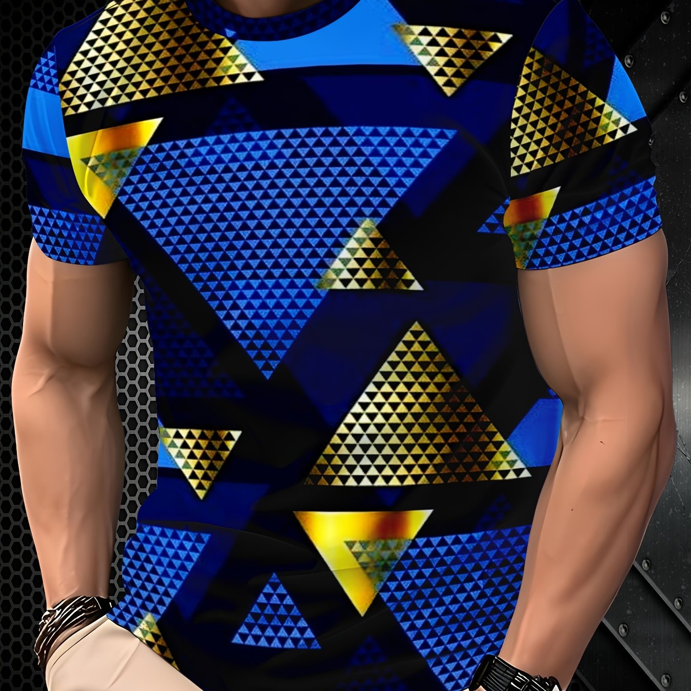 TEMU Trendy 3d Print Short-sleeve T-shirt, Summer Lightweight Round Neck Versatile Base Layer