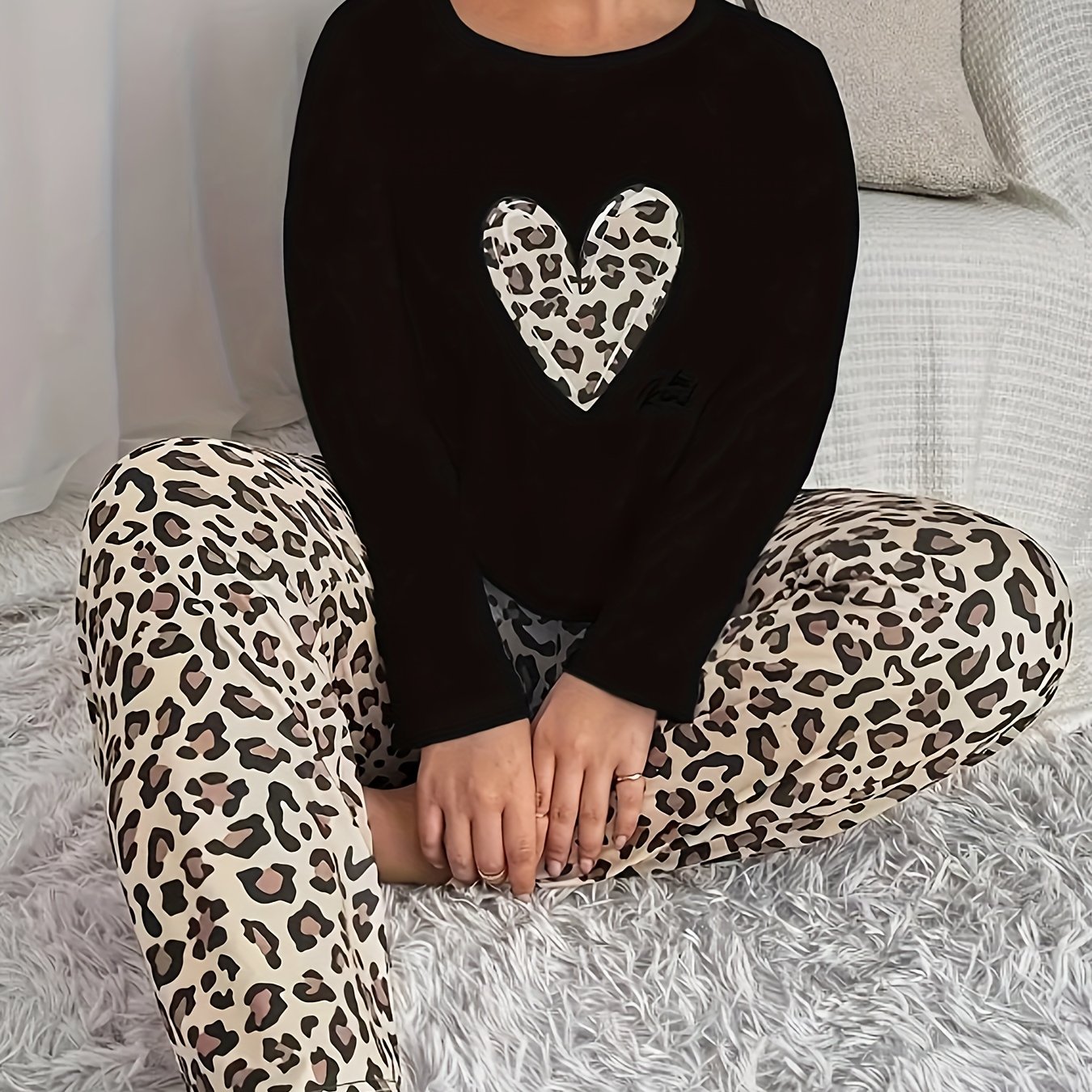 Women's Plus-size Casual Pajama Set