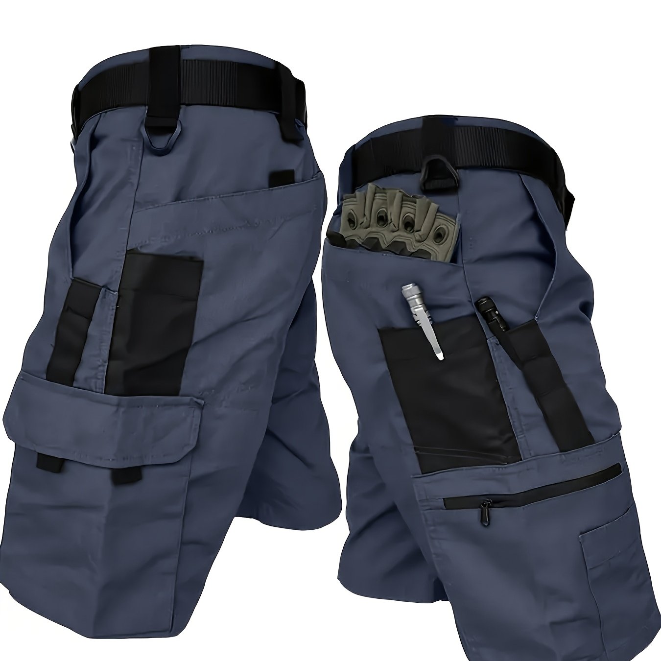 TEMU 1pc Summer Men's Tactical Cargo Shorts - High-quality Multi-pocket Outdoor Shorts For Camping, Hiking, Fishing, And Hunting | Durable,