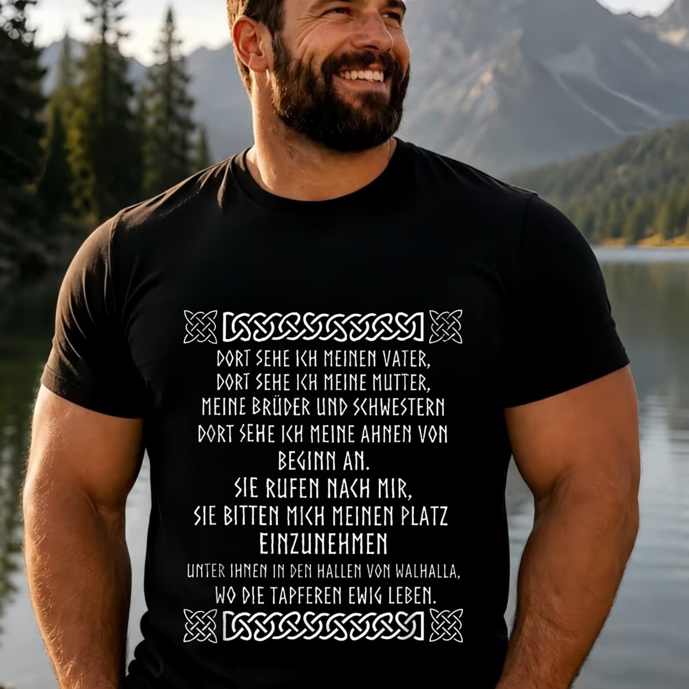 Viking Nordic Mythology Men's Plus Size T-shirt Unisex Tee