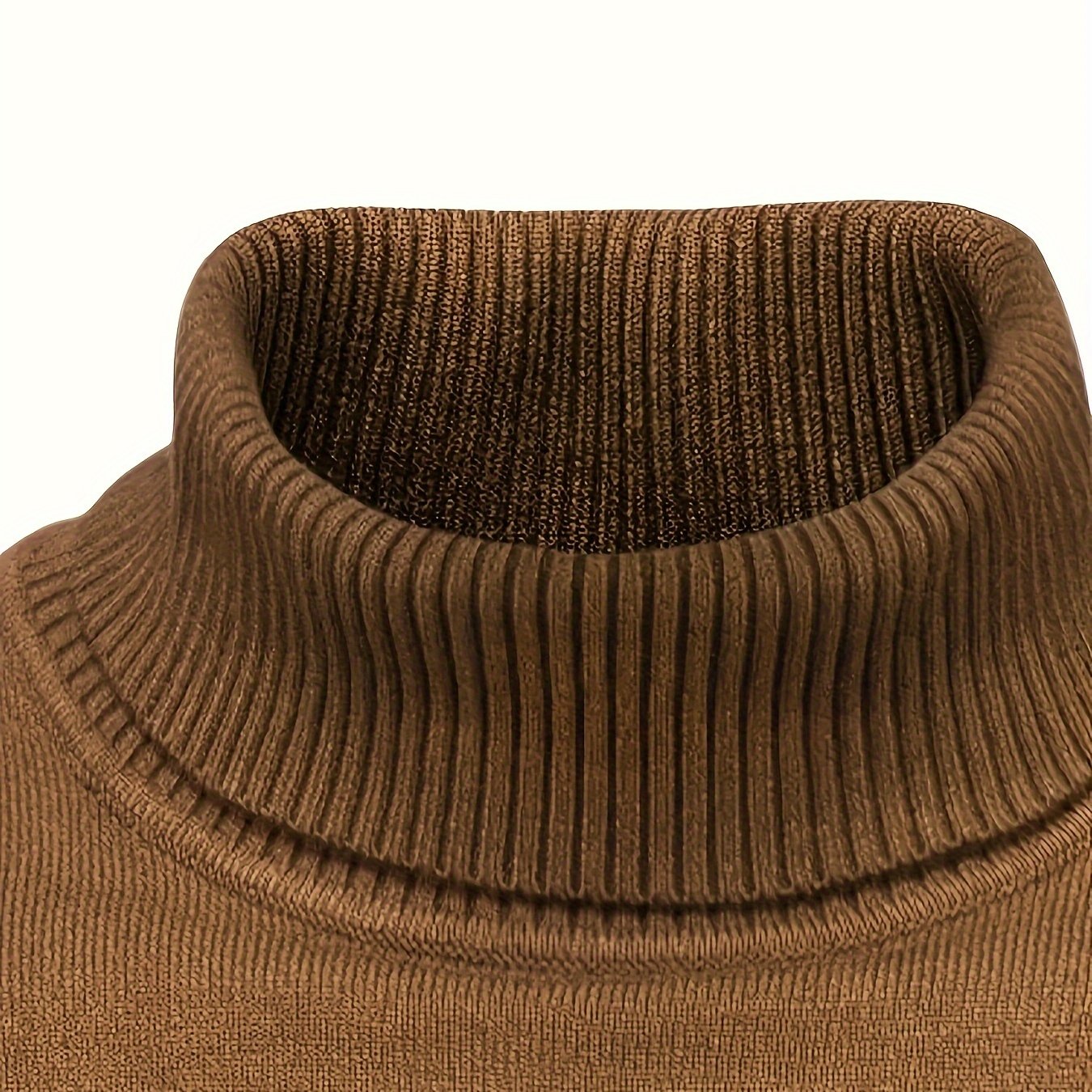 TEMU Suéter De Punto Que Combina Con Todo, Camiseta Informal Cálido Y Ligeramente Elástica Con Cuello De Solapa Para Hombre Otoño Invierno