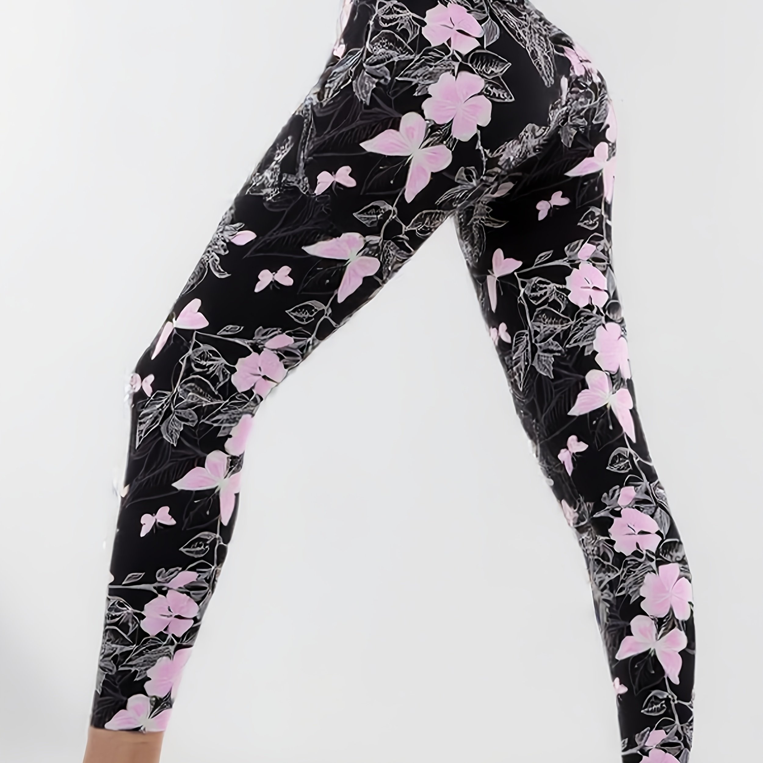 E-shop Damen-Leggings mit Schmetterlingsdruck,