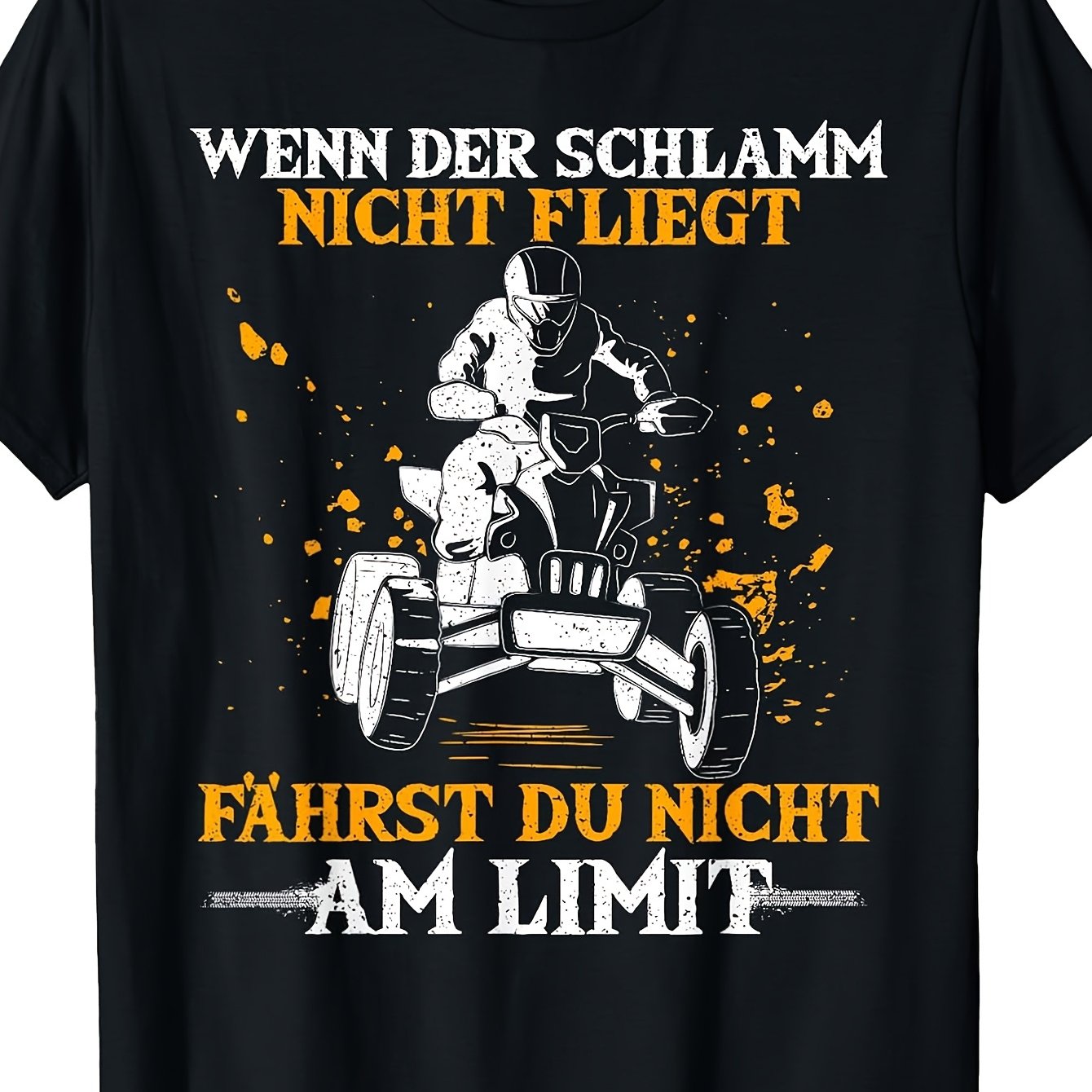 Saying, Am Limit, Atv Biker, Offroad Quadrider T-shirt, Black Unisex T-shirt Unique Perfect For Home|outdoor|gifting|work (birthdays|valentine's Day|mother's Day) All Sizes Unisex