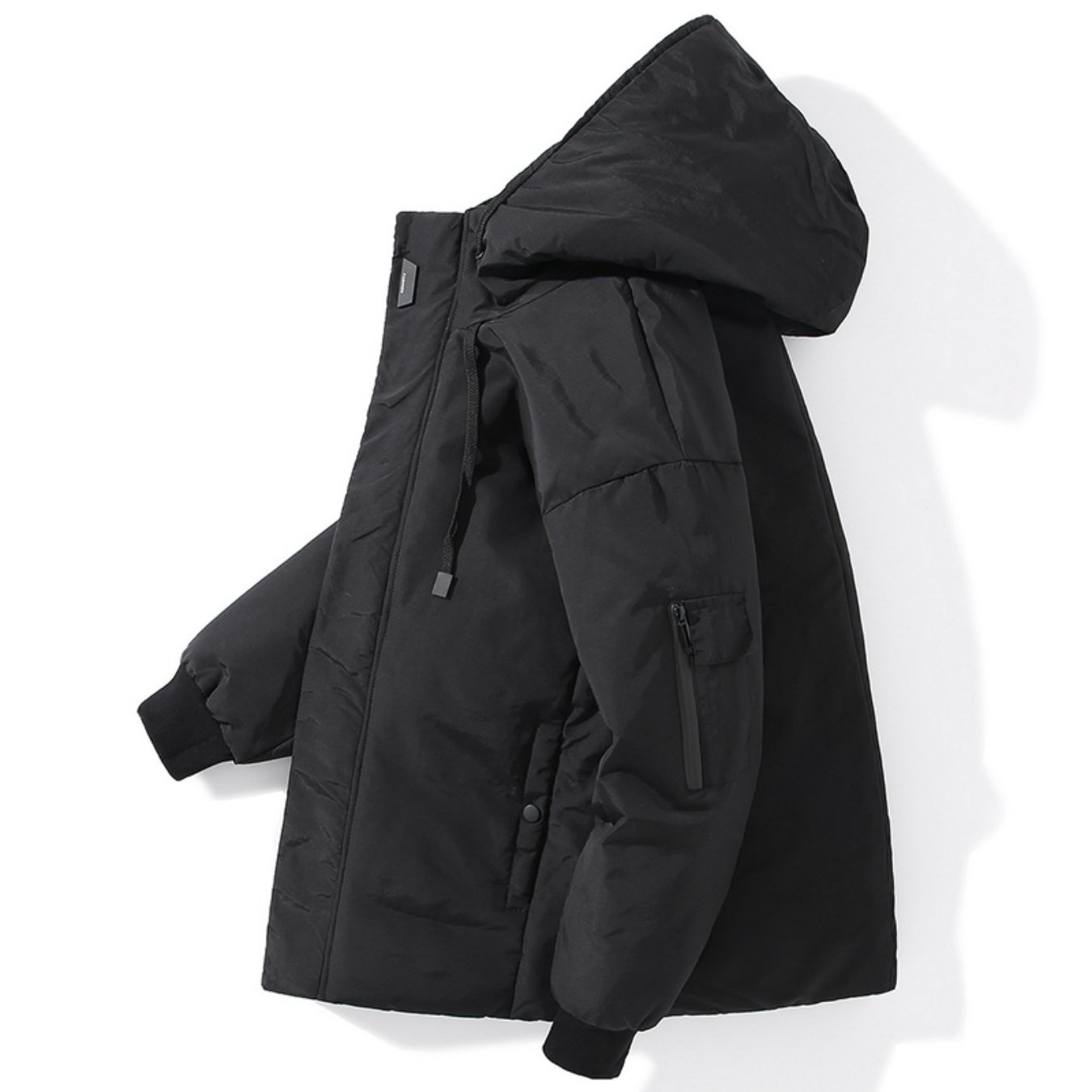 Men's Lightweight Down Jacket with Hood for Outdoor Leisure