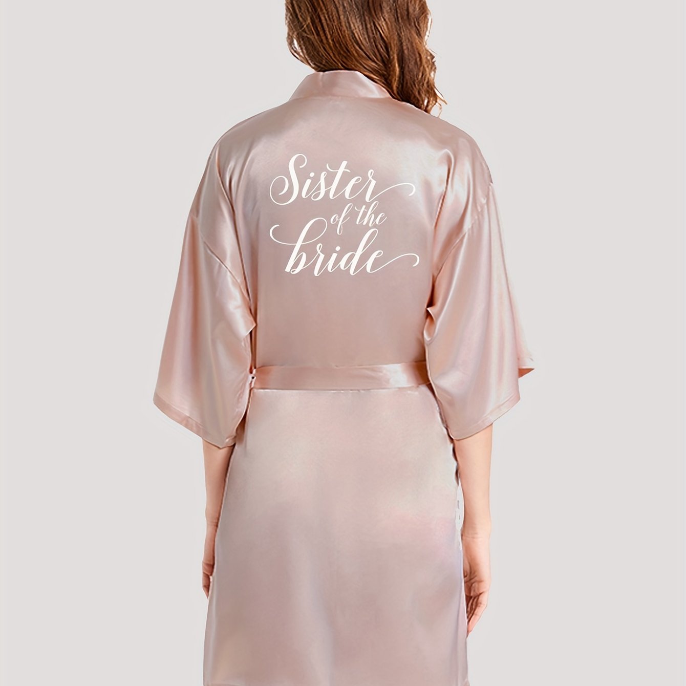 TEMU 1 pezzo di vestaglia della sorella della sposa