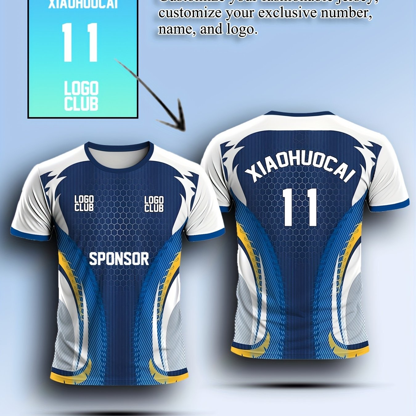 TEMU Men's T-shirt - Name & Number/text/ Suitable For Sports Teams, Sponsor Logos, Round Neck Athletic Shirts, Machine Washable For Gym, Tournaments,