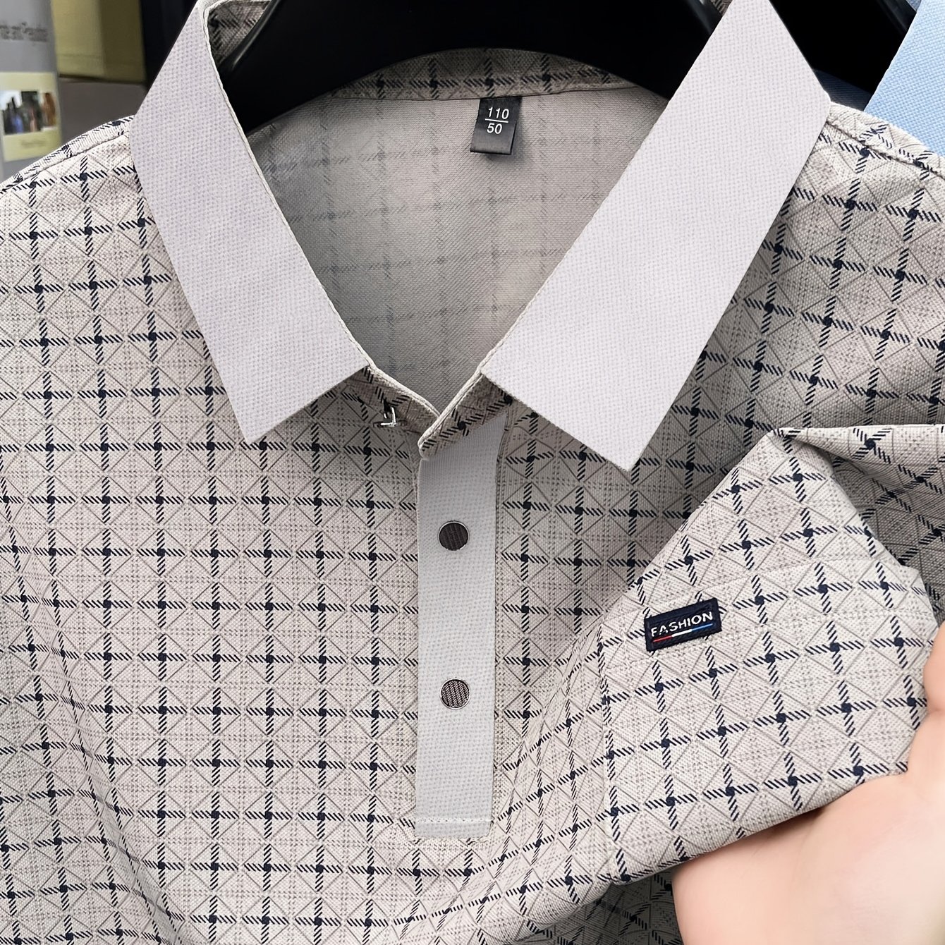 TEMU Men's Short-sleeve Shirt, Summer Breathable Thin Sport Shirt, Casual Pocket , Business Casual Commuter Apparel, Comfortable And Versatile Top,