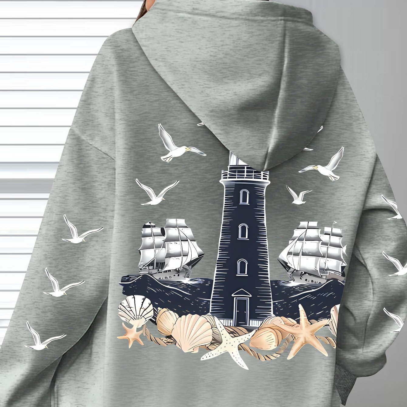 Image of Soft Casual Long Sleeve Pocket, Comfortable Women's Autumn Winter Daily Wear Clothing