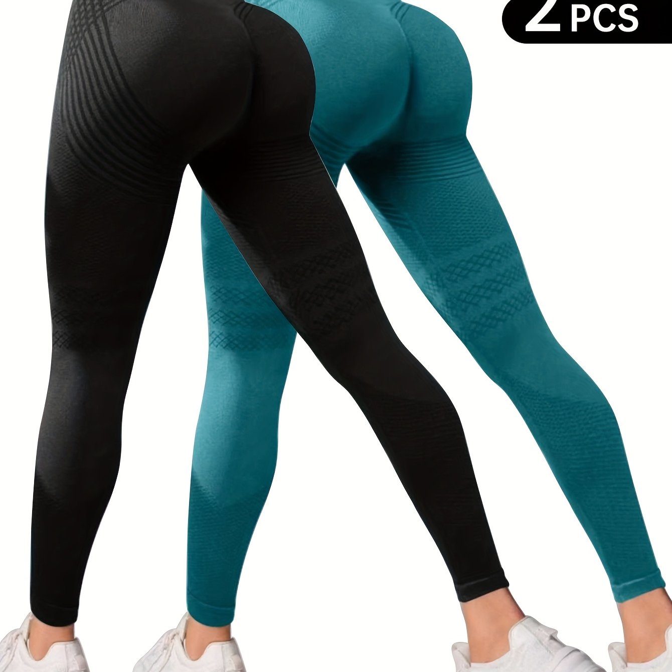 TEMU Pack de 2 Pantalones Nuevos de Cintura para Mujer, Control de Abdomen y Levantamiento de Glúteos, Adecuados para y