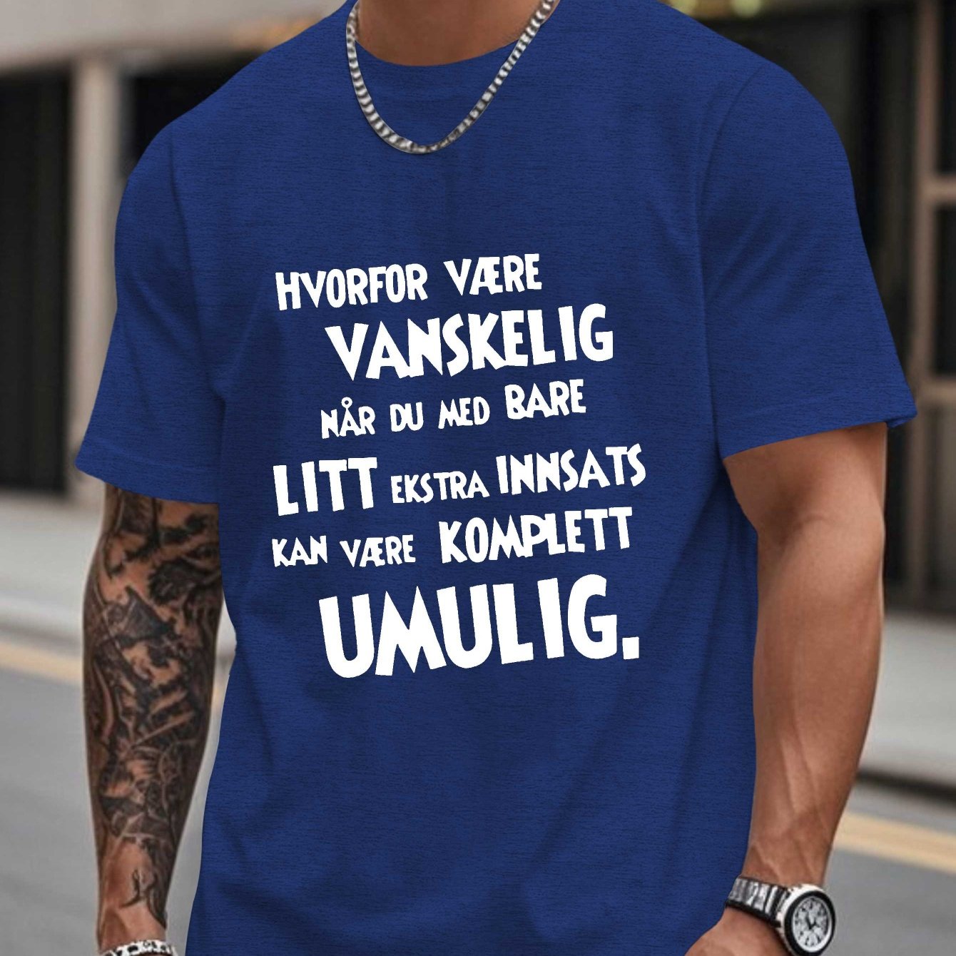 TEMU Funny Men's Short Sleeve T-shirt Summer T-shirt Top