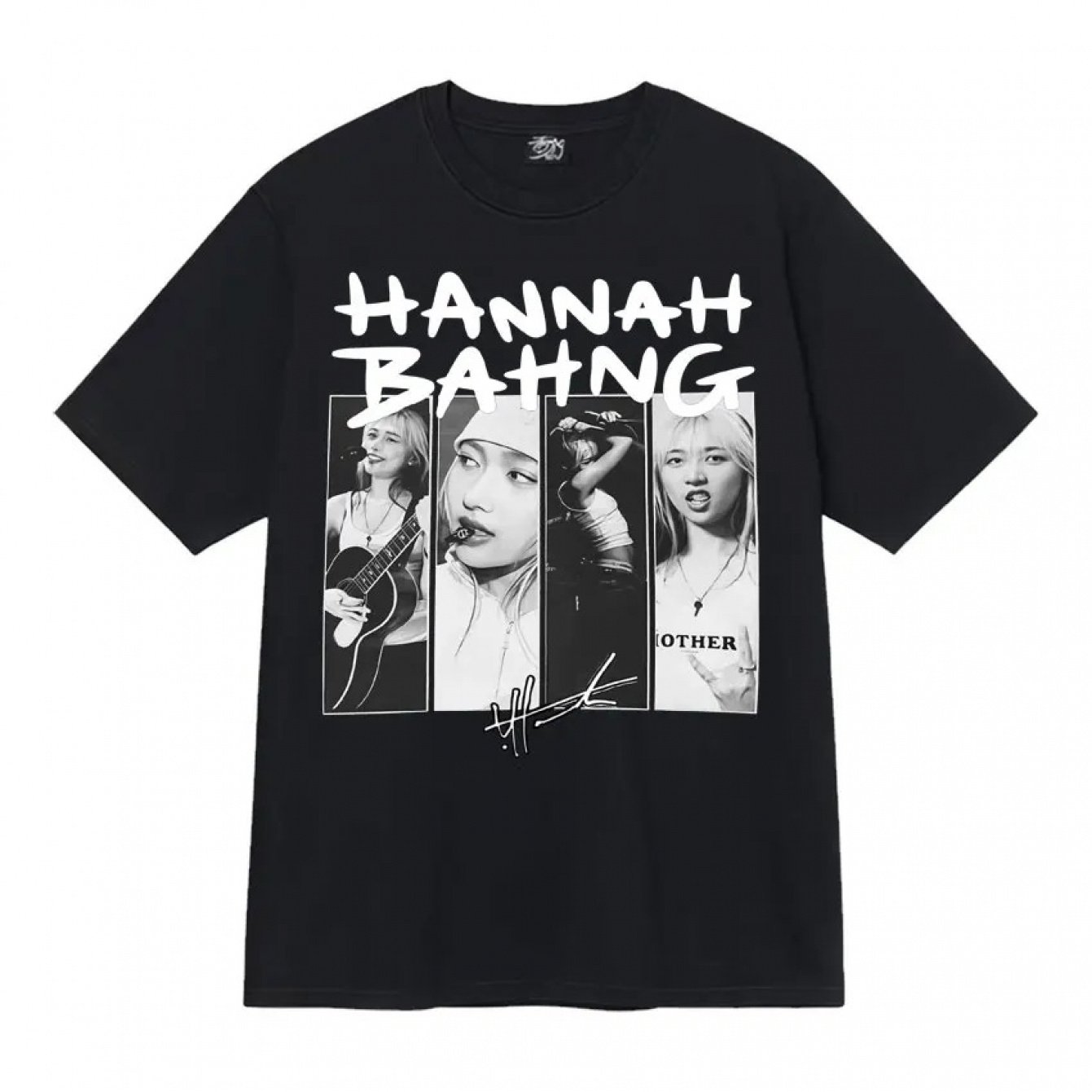 Rapper Bahng Harajuku Graphics Print O-neck T-shirt Men Women Casual Clothing Oversized Y2k T-shirts Teenagers