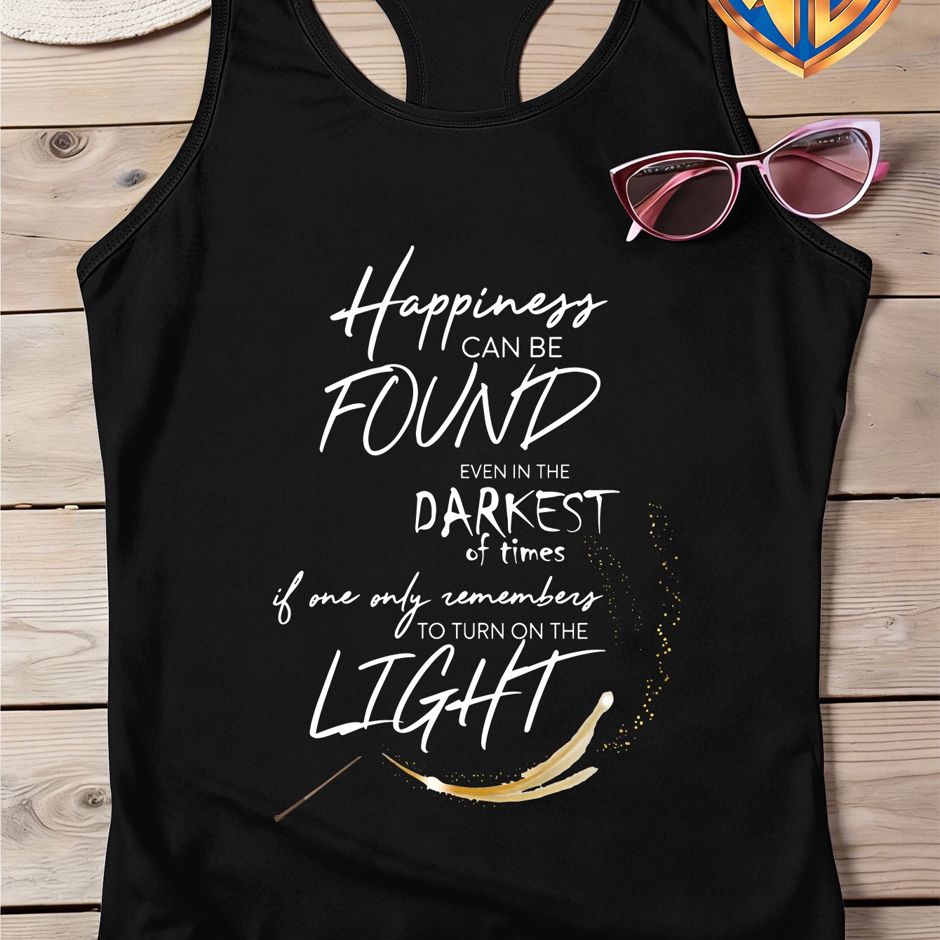 TEMU . Genuine Licensed - /summer Women's Racerback Tank Top, (harry Potter Inspirational Quote Decoration) Printed, Minimalist & Fashionable, Y2k