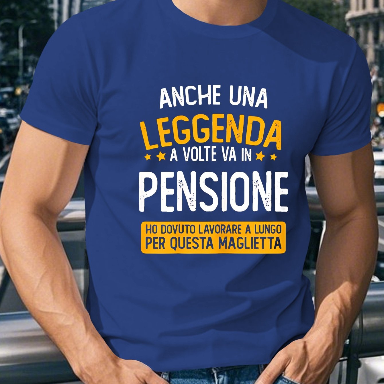 TEMU T-shirt casual da - Stampa ispirata all'Italia, corta, scollo a giro, poliestere , taglio regolare, taglie adulte, T Shir