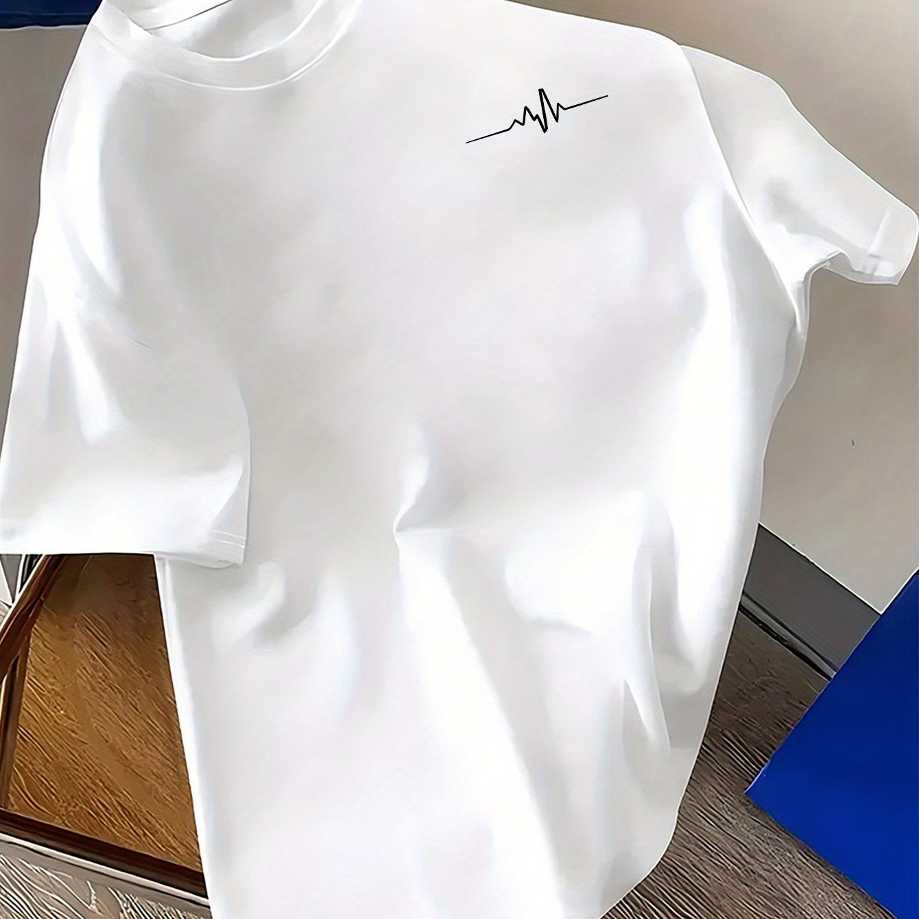 E-shop Herrenhemd mit Musterdruck, Rundhalsausschnitt, kurze Ärmel, Geschenk für den Freund, geeignet als Outdoor-Herren-T-Shirt