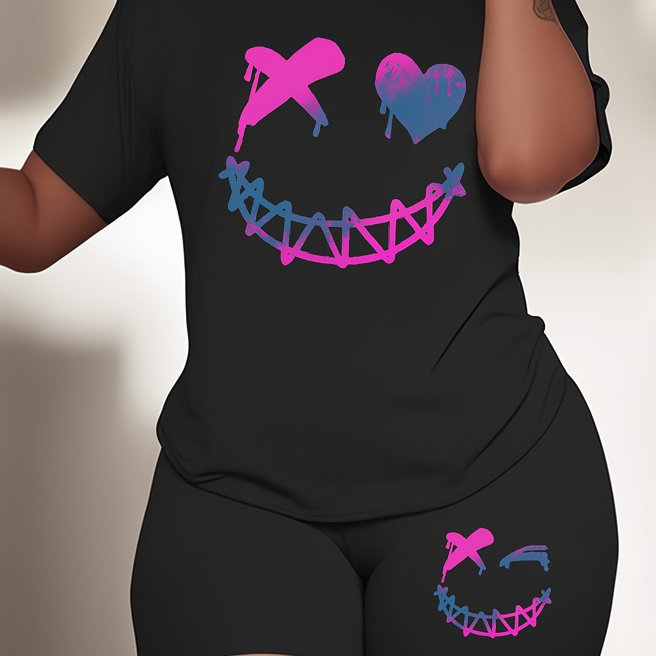 TEMU Ensemble short et t-shirt à manches courtes C008002 DD J3