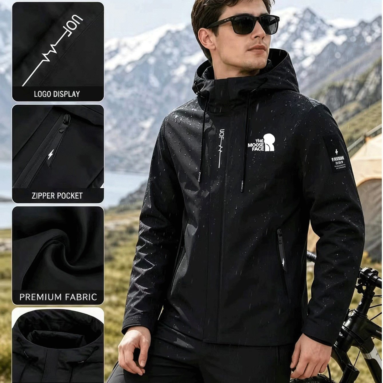 Men's Autumn/Winter Jacket, Full-Zip Hooded Coat