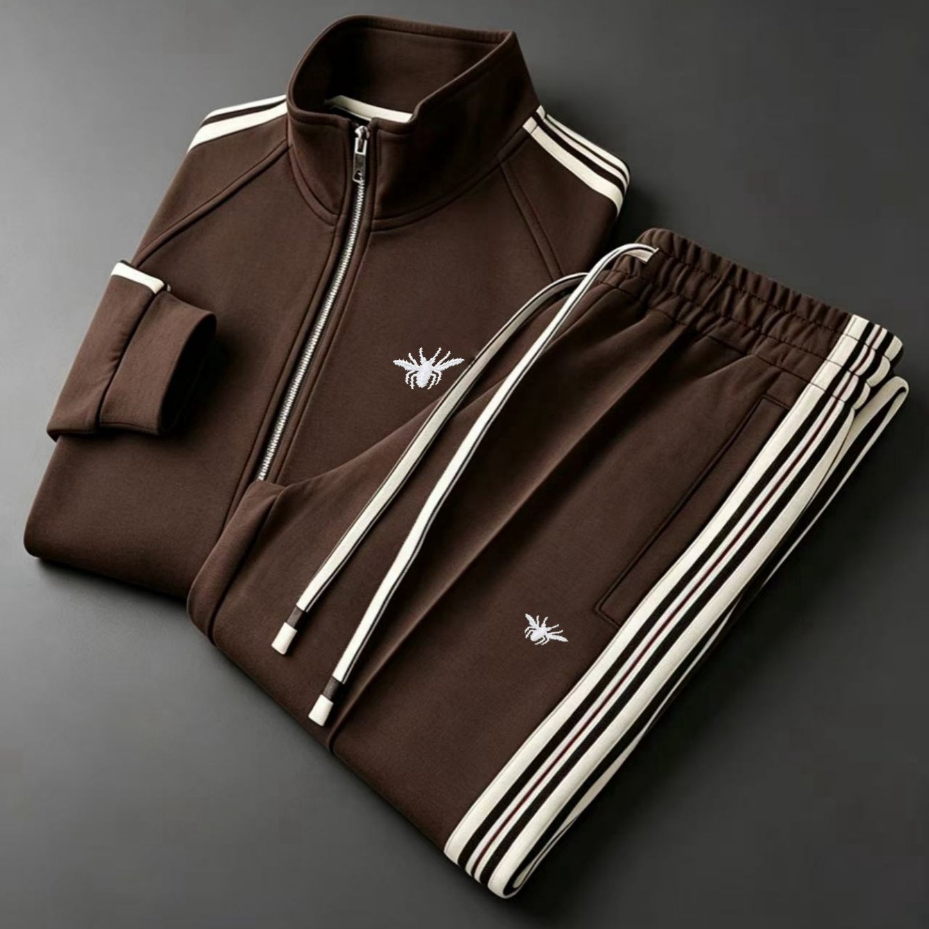 2pcs Set: Men's Casual Sportswear - Jacket + Drawstring Pants (multiple Colors )