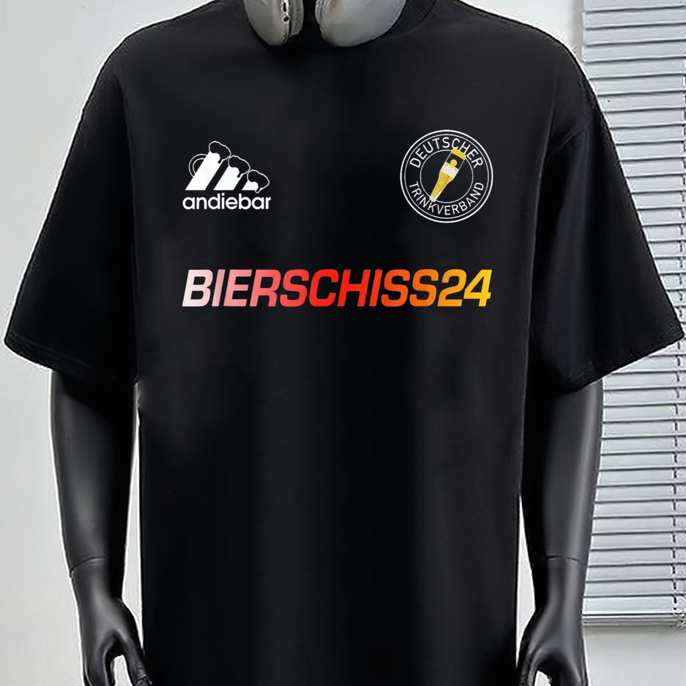 Bierschiss 24 - Soft Jersey X Malle Germany Beer T-shirt In Black