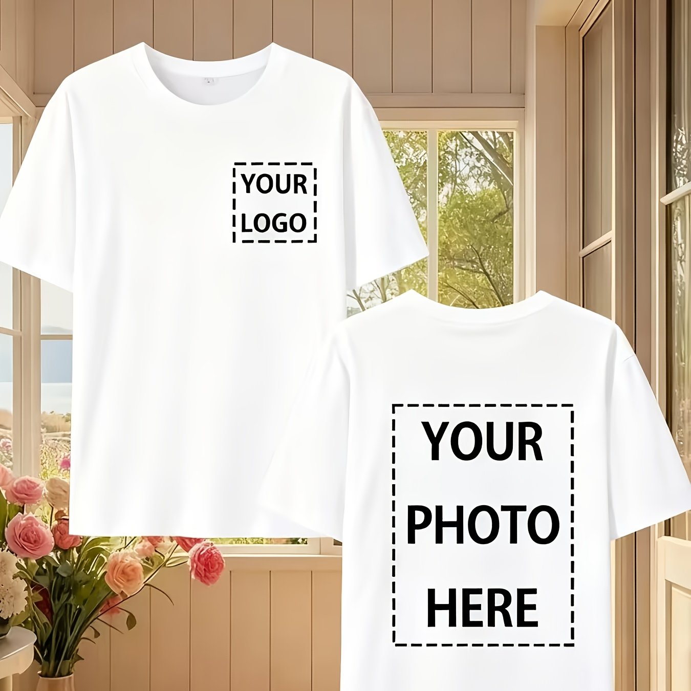 TEMU Fashionable Personalized Custom T-shirts, Essential For Team Building, Parties, And Festivals