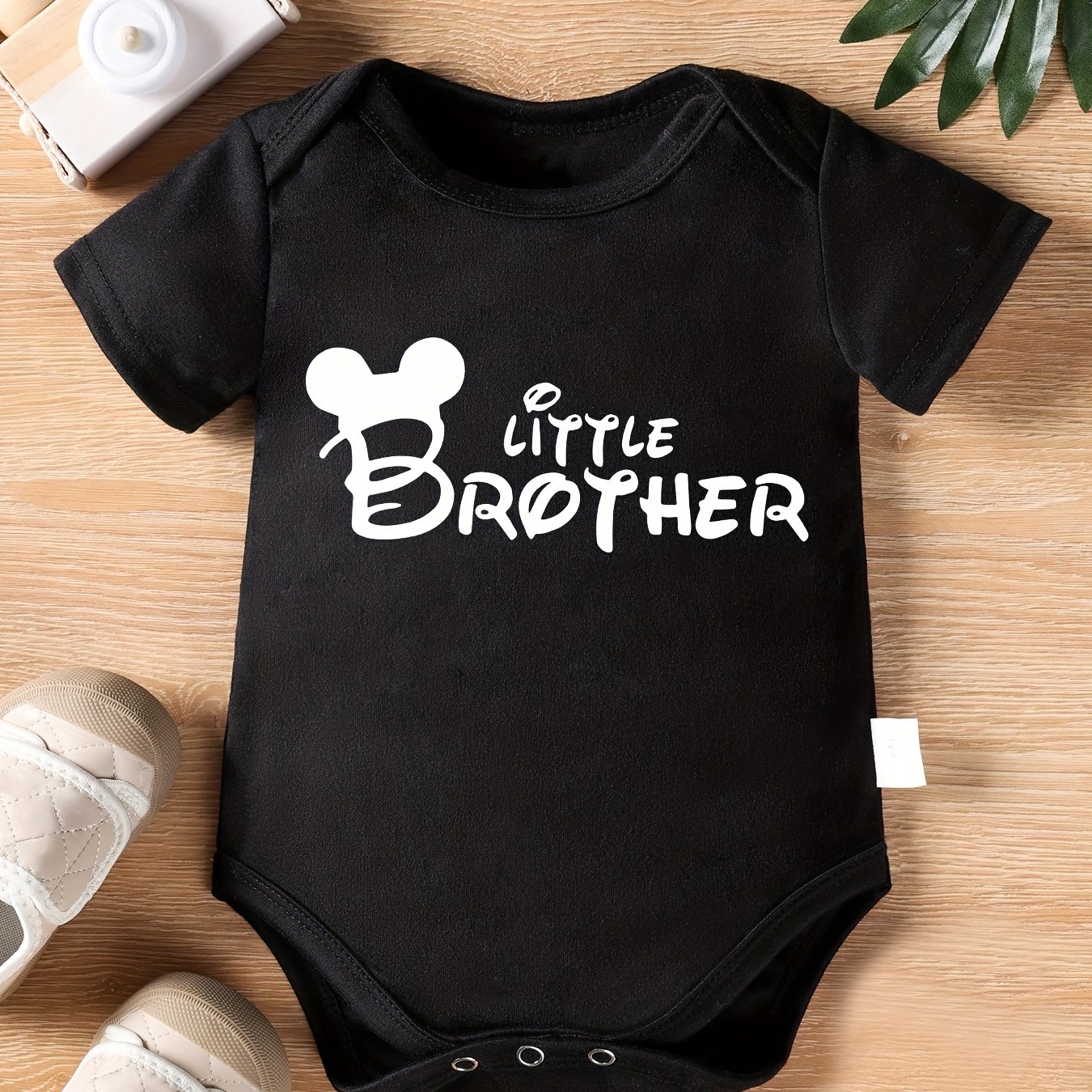 Image of Single Piece, Needs To Be Separately. Parent-child Outfits, Family Outfits, Sibling Outfits Dx6065-pf3866 Summer Baby Boy Triangle Romper Girl's T-shirt /big Sister Print, For Outdoor