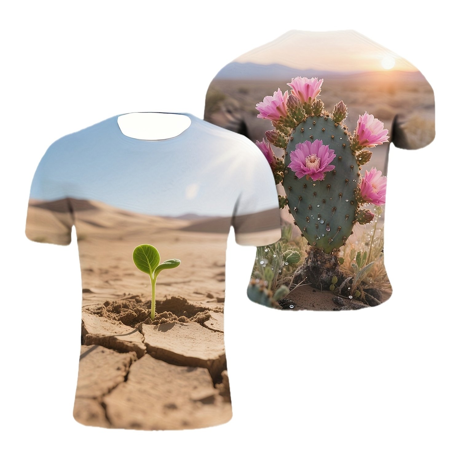 TEMU Customizable Photo T-shirt, Casual Polyester Knit Fabric, Stretch, Heat Transfer , Personalized Gift, Regular Fit - Summer Collection