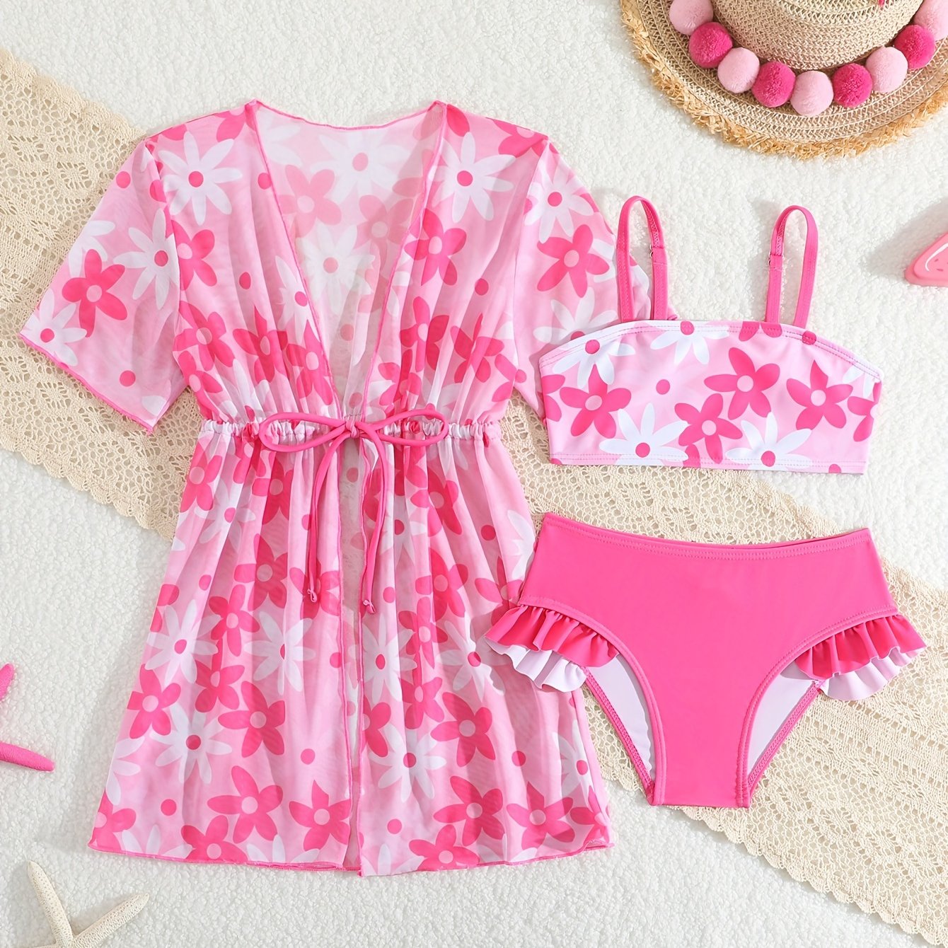 Image of Children's Swimwear 3pcs Set D24074 Swimming Pool