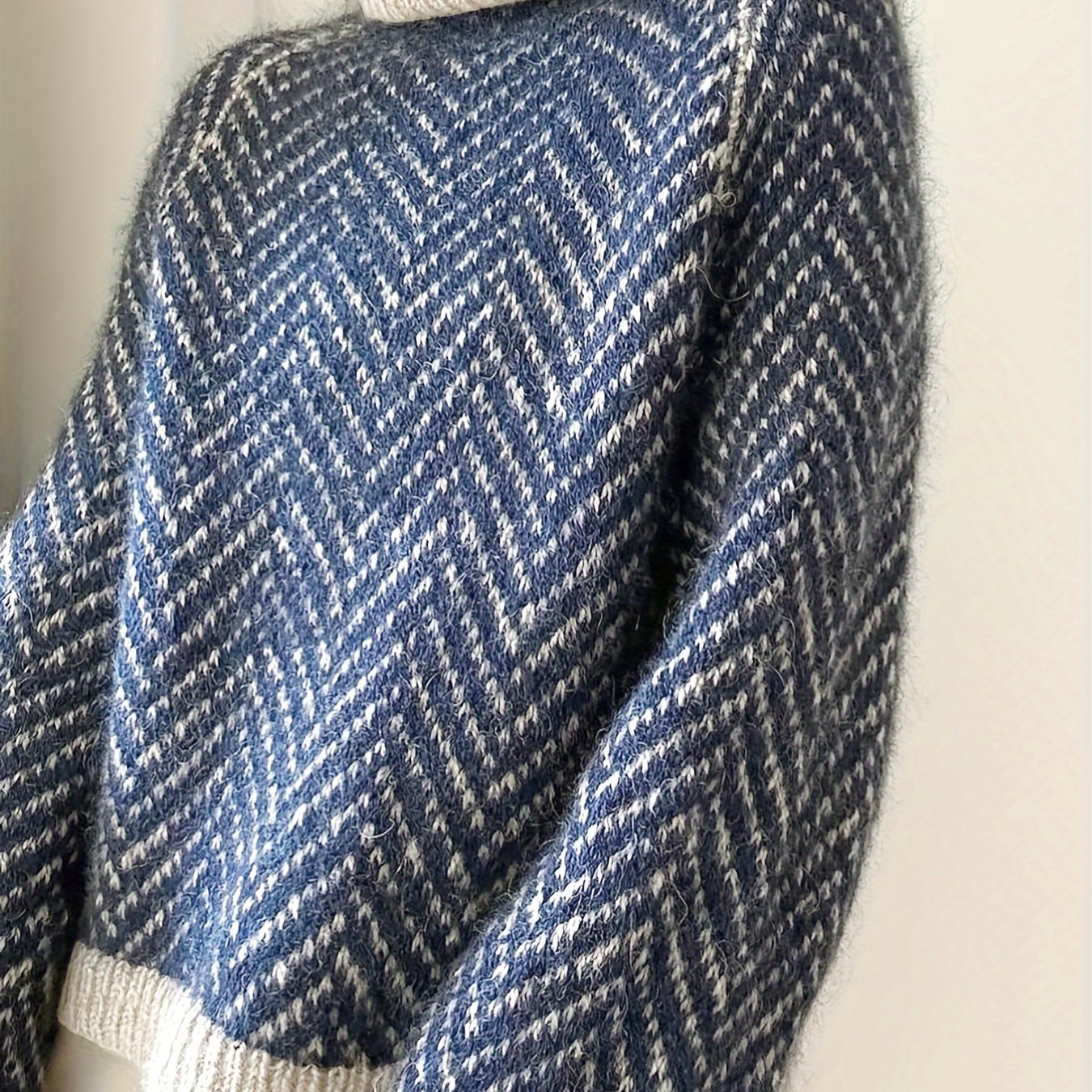 Turtle Neck Raglan Long Sleeve Sweater, Casual Sweater For Fall & Winter, Women's Clothing