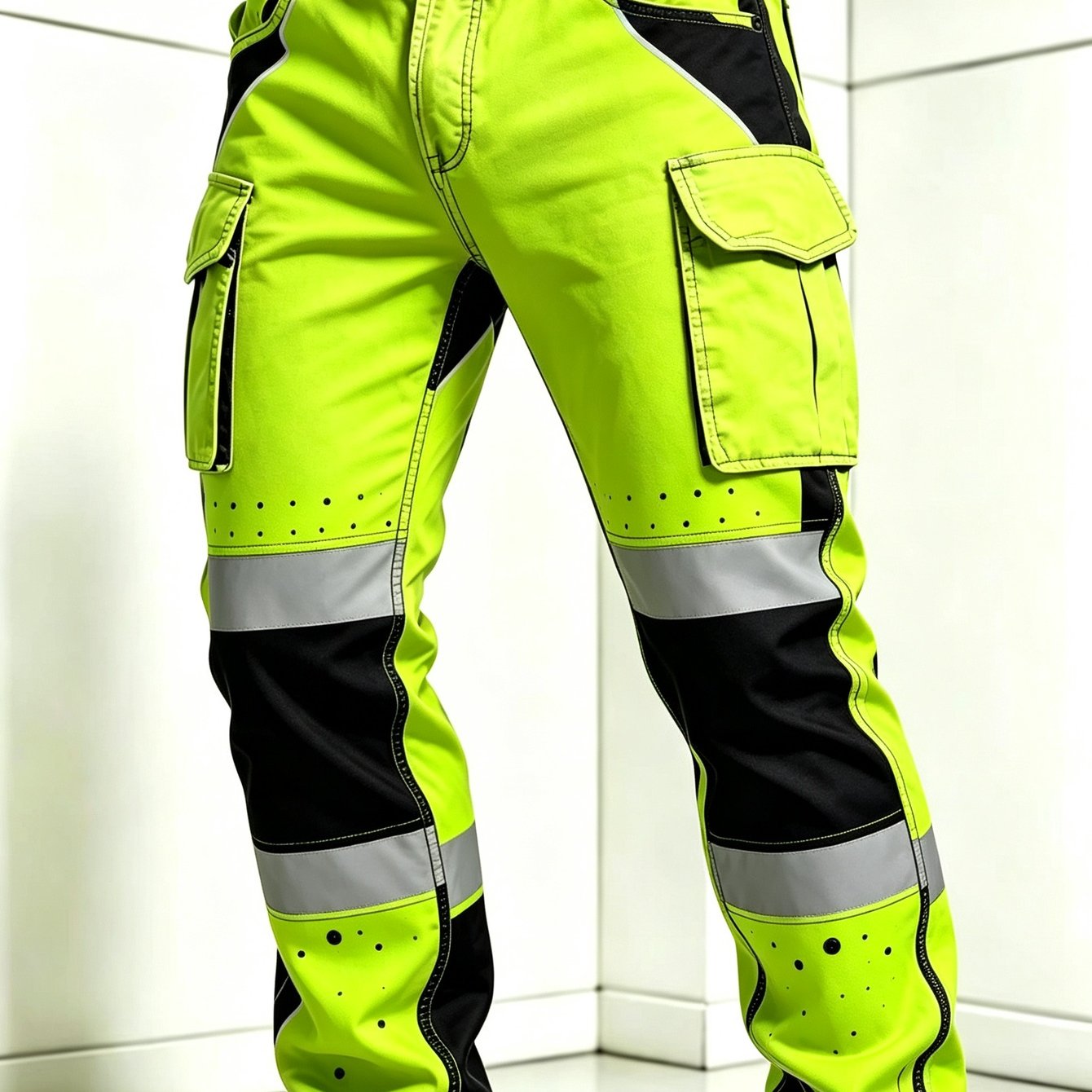 TEMU Men's Fluorescent Green Digital Printed Cargo Pants, , Suitable For Motorcycle Riding, Outdoor Work, Running Of The , Beer Festival & Back To