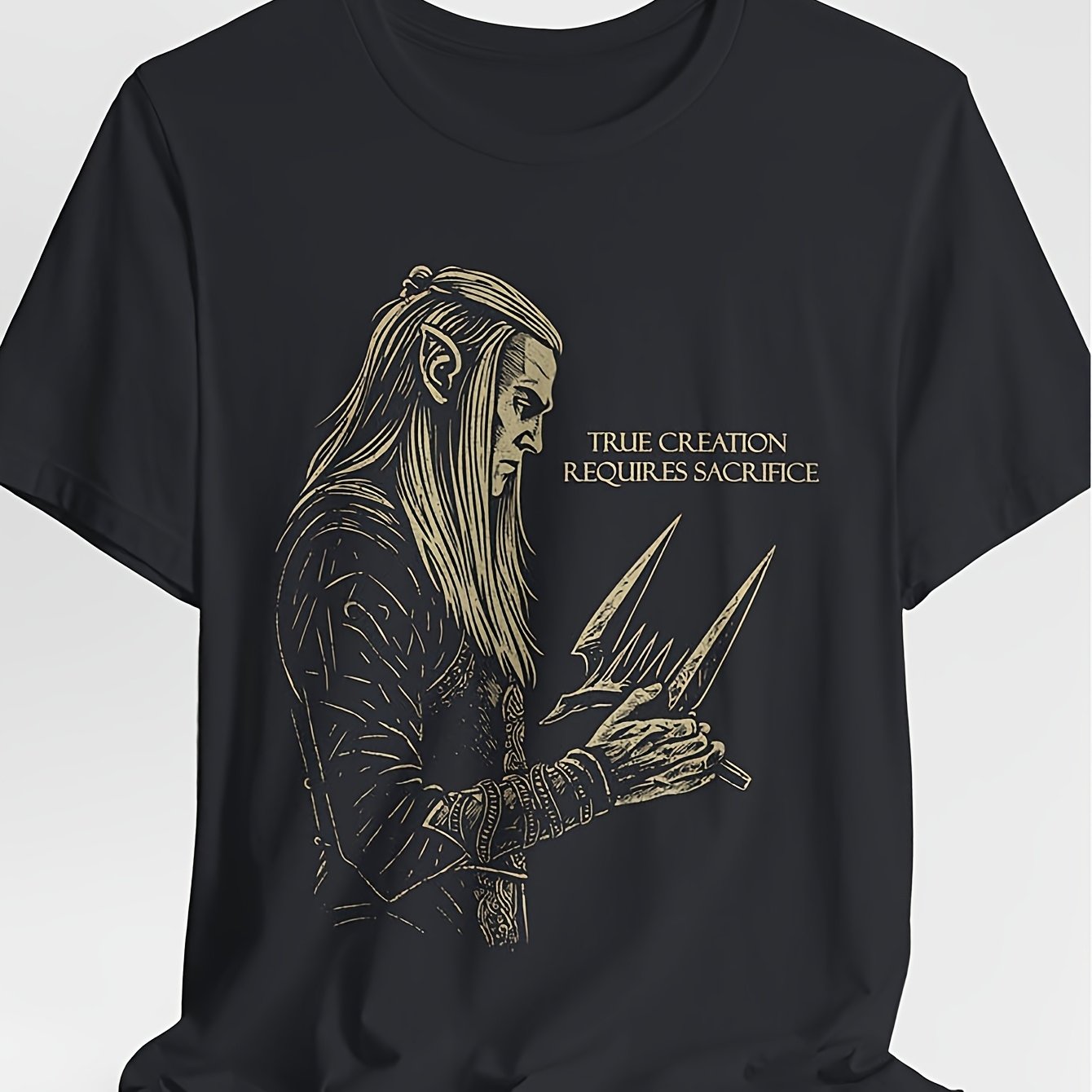 Image of S-s Quote T-shirt| Rings Of Power Fan Apparel, Unisex Tee, Crew Neck, , Stretch Fabric, Regular Fit