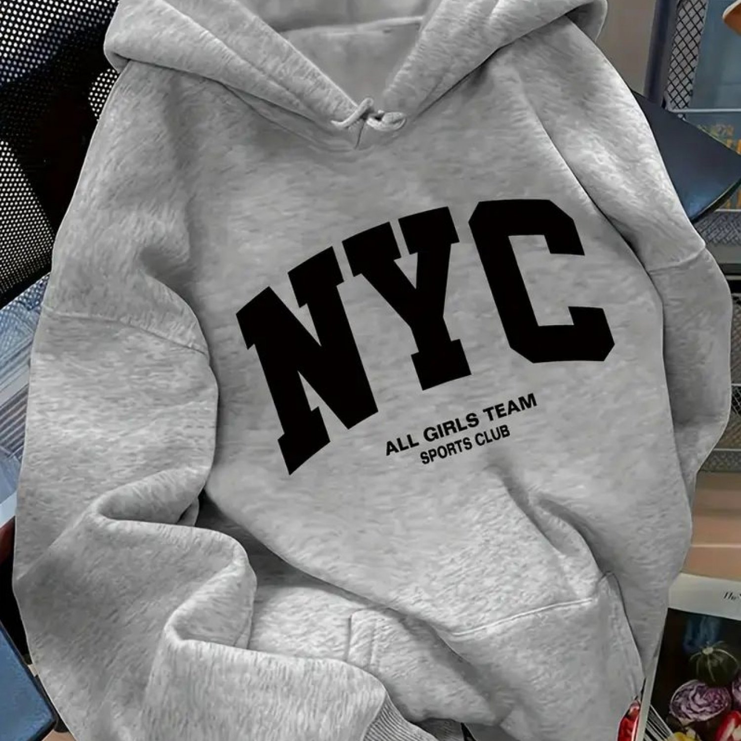 Image of A Team Club Theme Design Trendy Sweatshirt Women's Hoodie High Quality Thick Sweatshirt Autumn Winter Wear For Casual And Gifts For