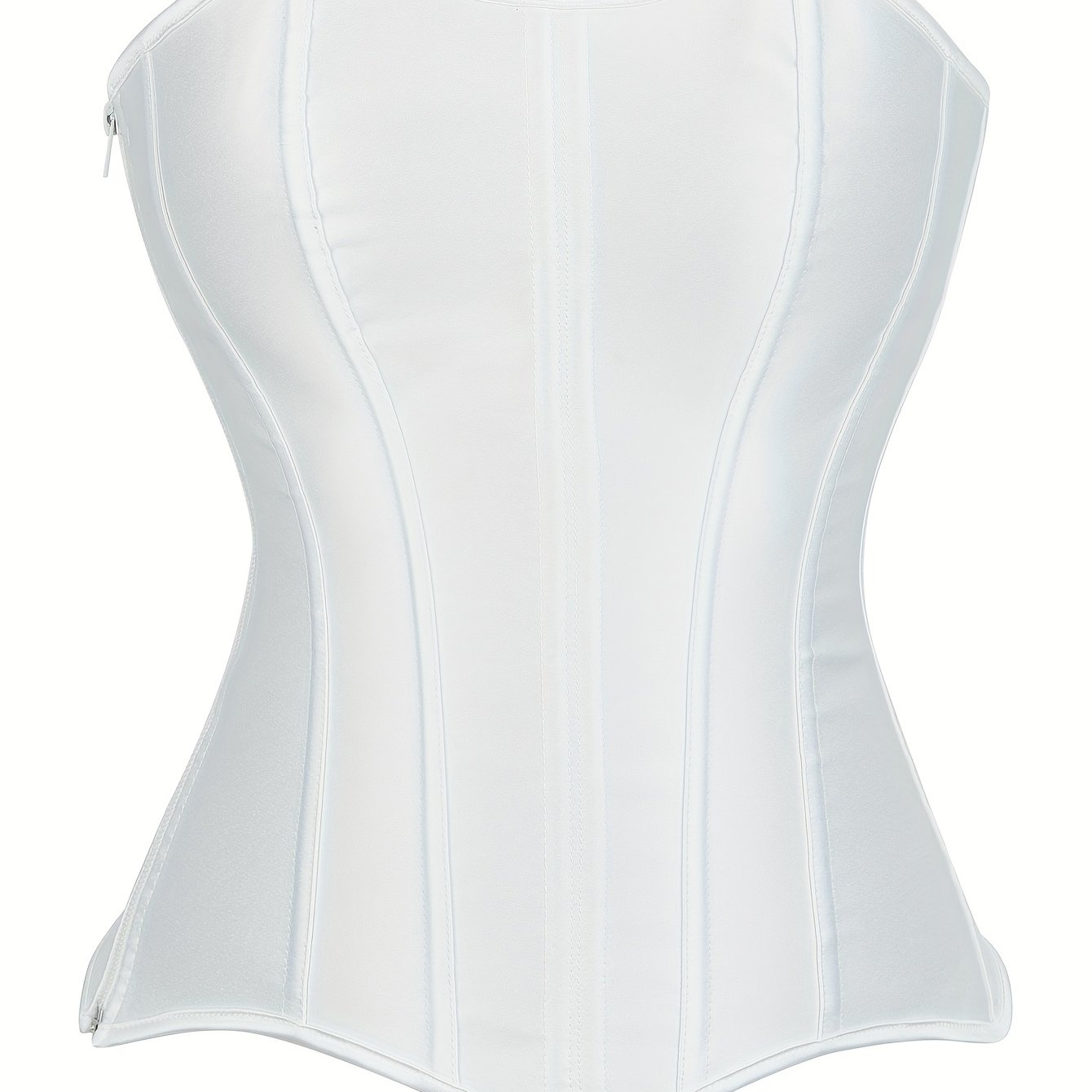 E-shop Überbauch-Korsett Top Bustier Trägerloses Korsett Hof 11 Kleber Knochen Taille Cincher Körperform Top Seitlicher Reißverschluss Burleske