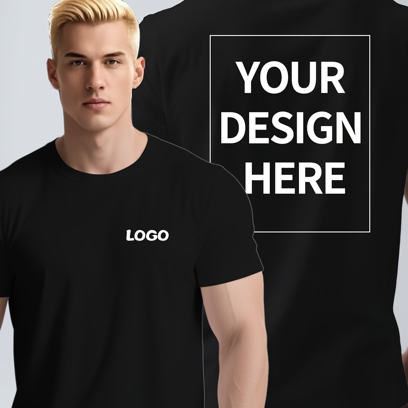 Image of T-shirt, Personalized Printing With Text, Photos, And Logos, Diy Short-sleeve Summer Clothing / Flat-printed T-shirt, No Accessories / White With Sheerness