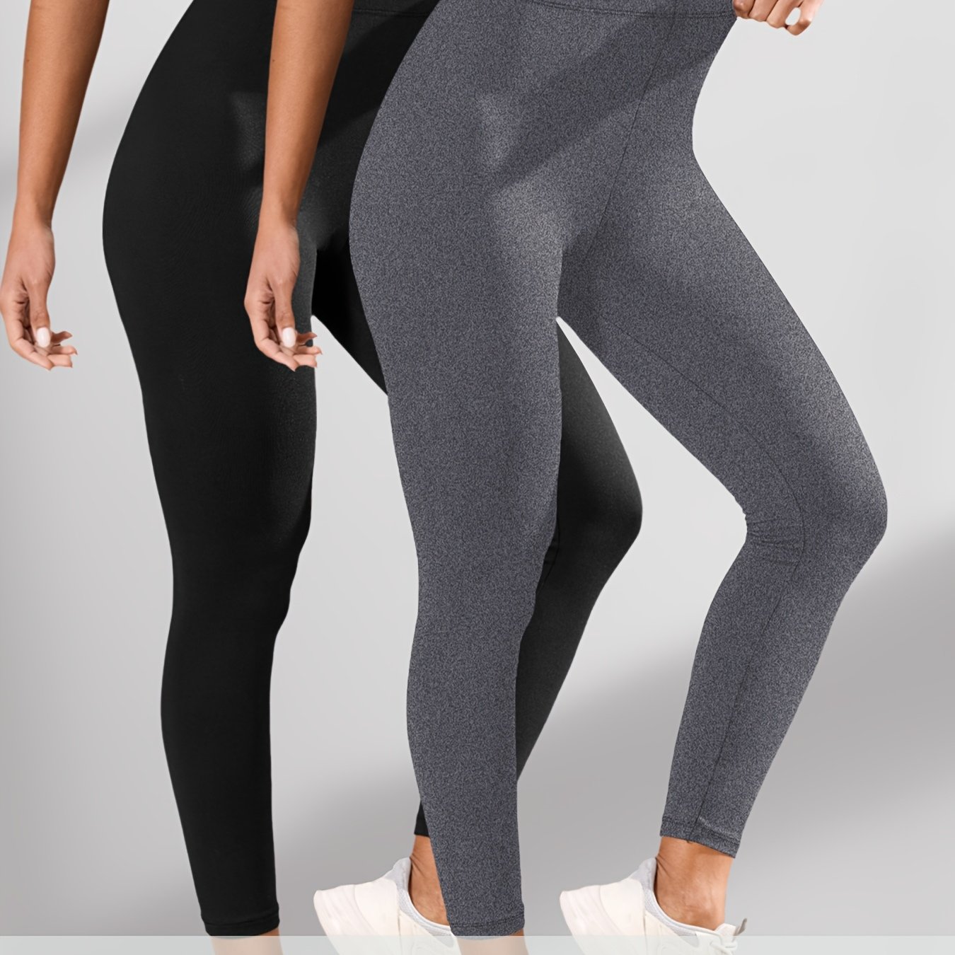 E-shop 2er Pack Superweiche Sportleggings für Damen, Nicht Durchsichtige Workout-Lauf-Yoga-Leggings