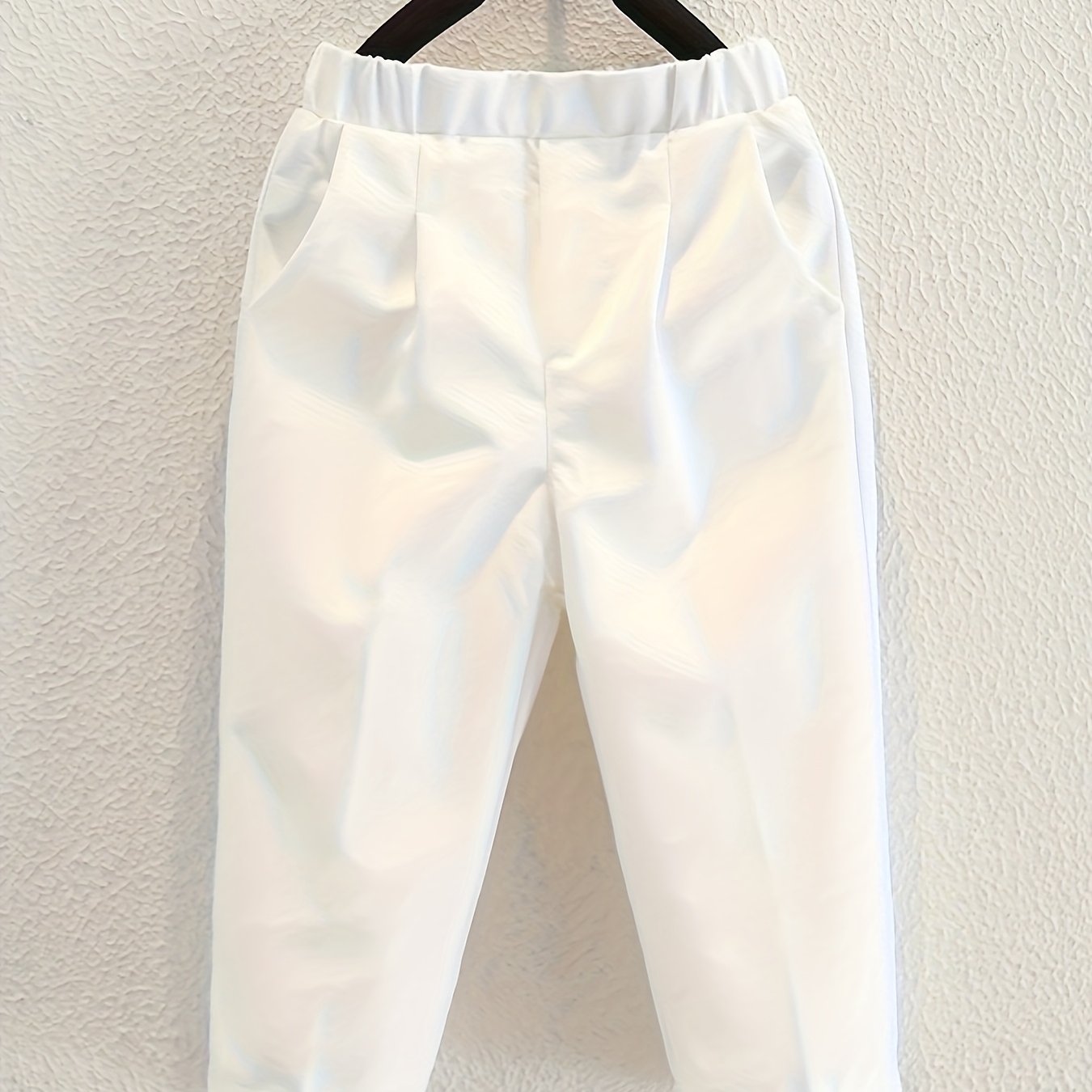 TEMU Boys' Spring/autumn Dress Trousers, Children' Suit Pants For Performances, Straight-leg Academic Style New Suit Trousers For Elementary School