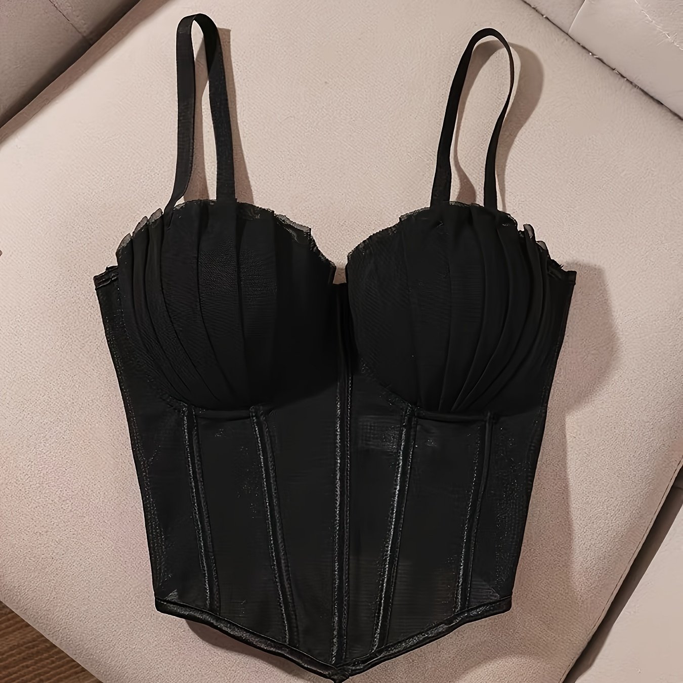 E-shop 2025 Neues Französisches Retro Hot Sexy Fischgräten Bandeau Cami Tank Top Damen Neuer Sommer Western Ins Premium