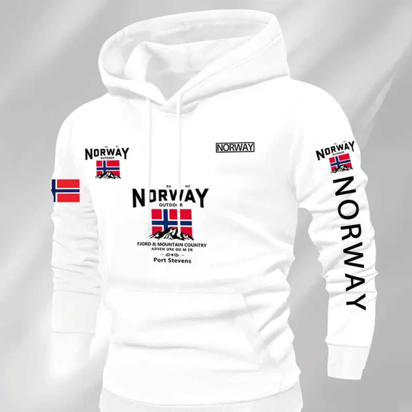TEMU New Autumn/ Transfer Multi-image Element Print Hooded Sweatshirt, High-quality Loose Fit Hoodie, A Must-have For Dates, Men's Trendy Casual