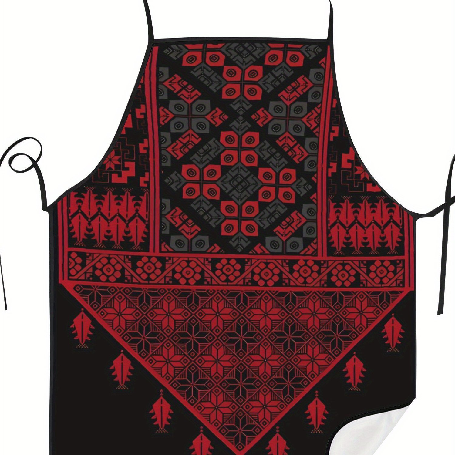 TEMU Tatreez Pattern Apron Chef Waiter Barbecue Adult Apron Kitchen Supplies Tool