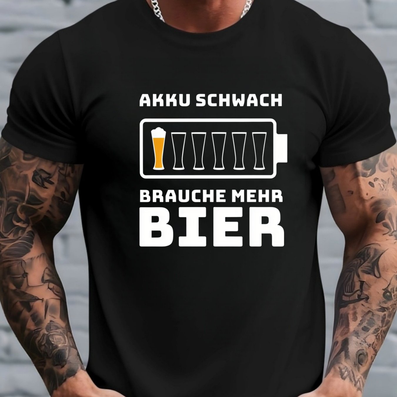 TEMU Men's ", Beer" German Beer T-shirt - Funny Suitable For, Training & Outdoor Activities, Casual Crew Neck Short-sleeve Top With Beer Print,