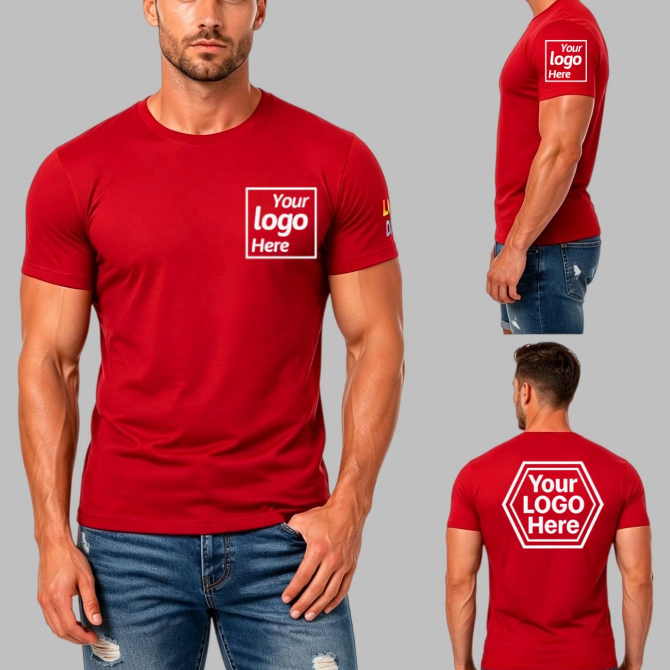 TEMU Customizable T-shirt - Add Your Own Photo/selfie, Soft Breathable Fabric, Casual Round Neck Short Sleeve, Ideal Gift For Men And Women,