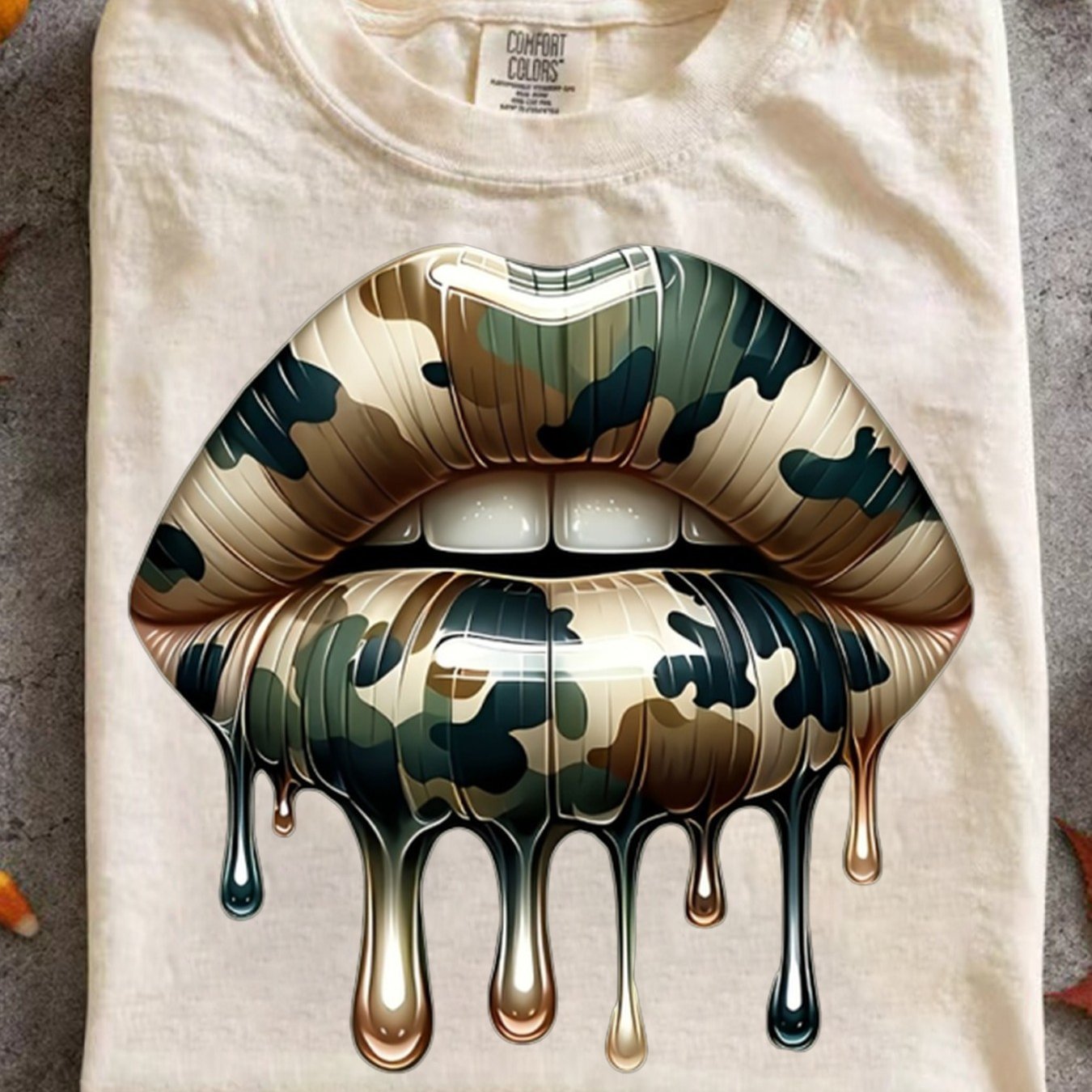 TEMU Casual T-shirt Short Sleeve Round Neck Summer Top With Lip And Letter Design Slightly Stretchy Blouse For Casual Attire Machine Washable