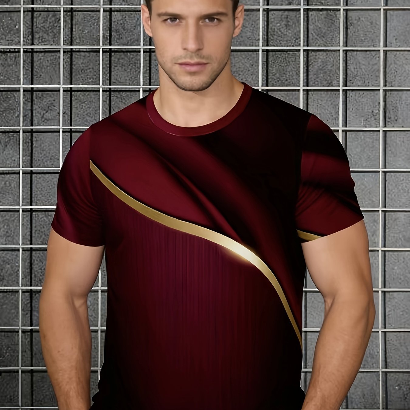 TEMU Basic Round-neck T-shirt: The Classic Round Neck Never Goes Style, And The Fitted Design Suits Body Shapes. Is Easy And Elegant, To Create A